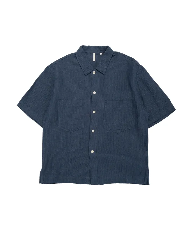 Sunflower Adam Shirt 200 Navy sold by Lost & Found