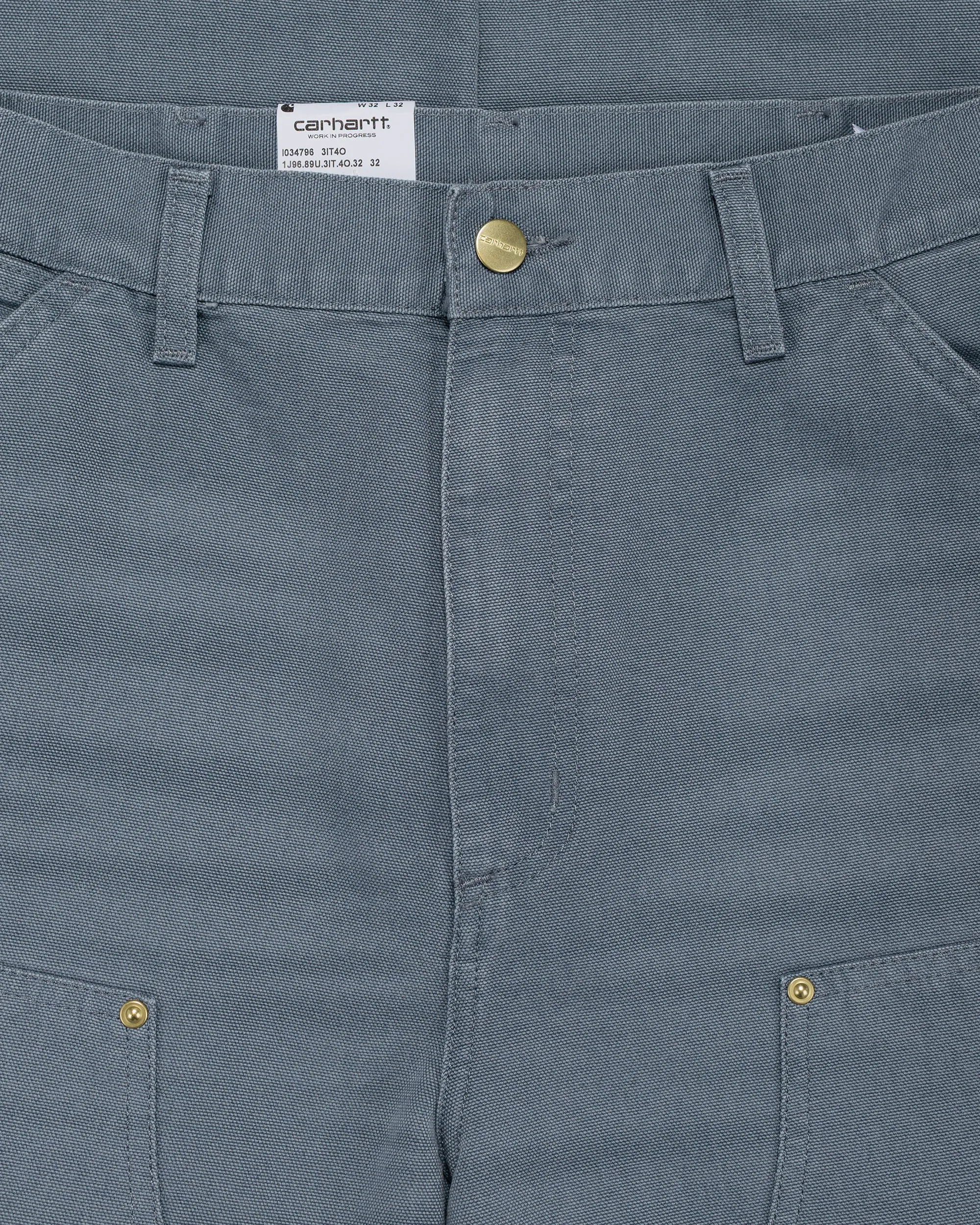 Carhartt W.I.P. Double Knee Pant Cozy Blue Stone Canvas sold by Lost & Found product image thumbnail 5