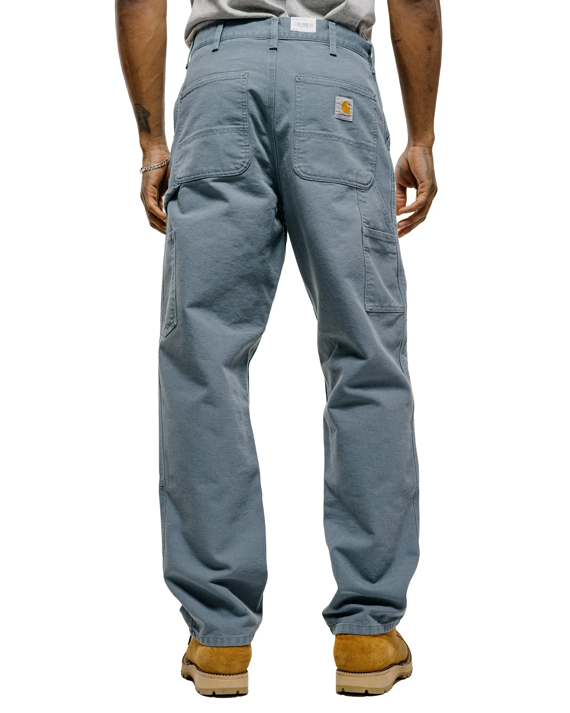 Carhartt W.I.P. Double Knee Pant Cozy Blue Stone Canvas sold by Lost & Found product image thumbnail 3