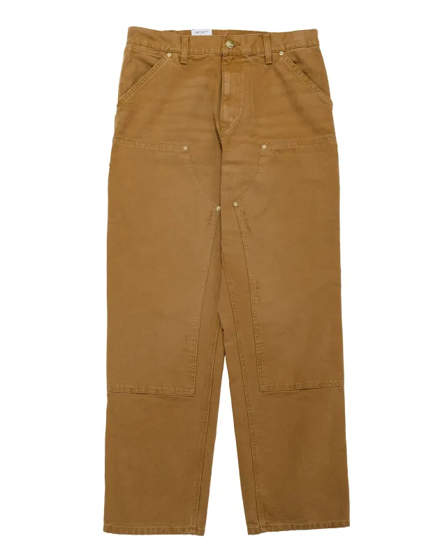 Carhartt W.I.P. Double Knee Pant Hamilton Brown Grind Wash made by Carhartt