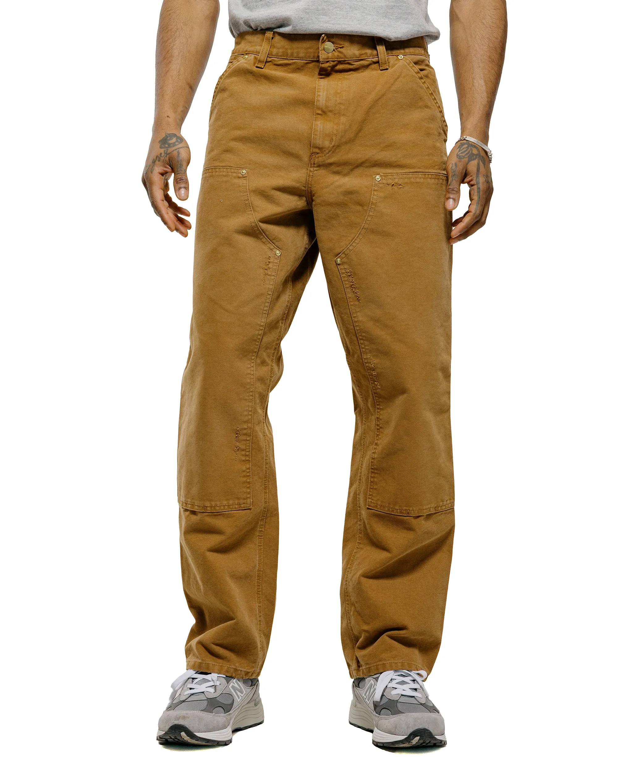 Carhartt W.I.P. Double Knee Pant Hamilton Brown Grind Wash sold by Lost & Found product image thumbnail 2