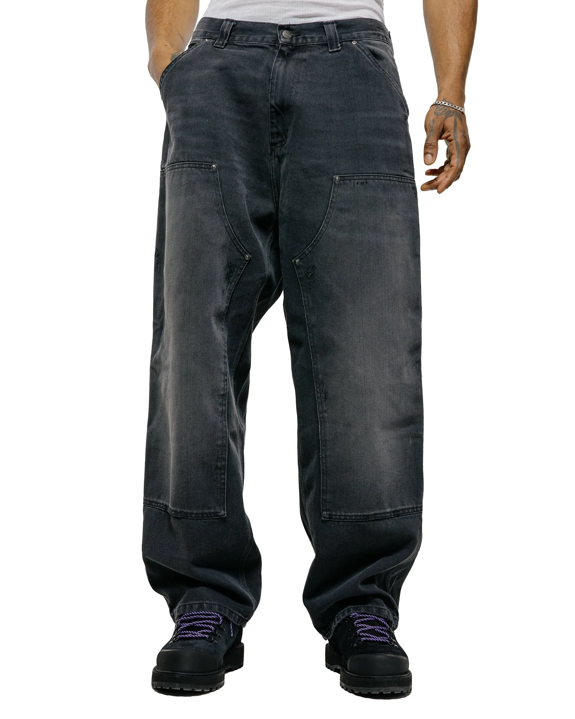 Carhartt W.I.P. OG Double Knee Pant Denim Black Stone Washed sold by Lost & Found product image thumbnail 2