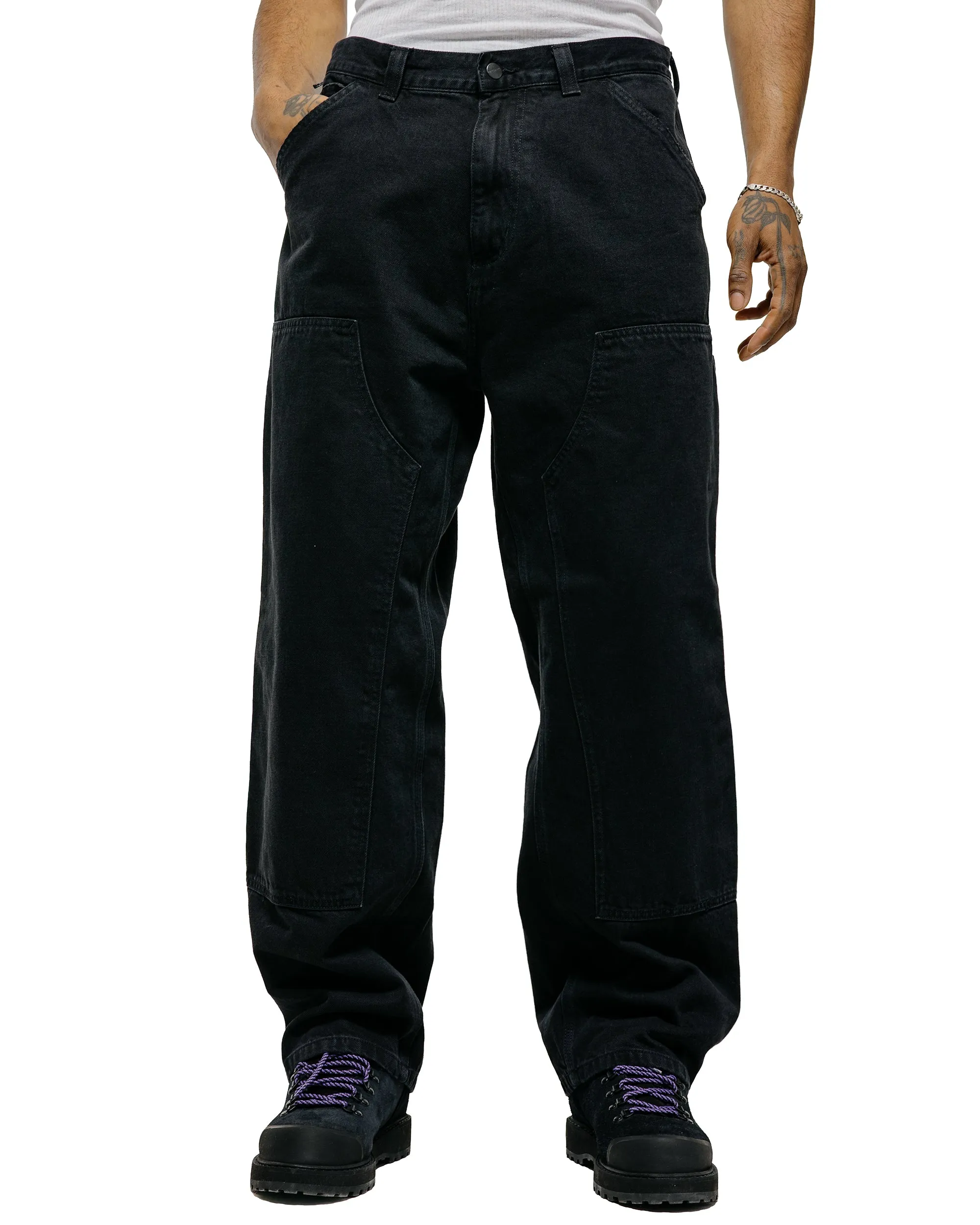Carhartt W.I.P. OG Double Knee Pant Black Grind Wash sold by Lost & Found product image thumbnail 2