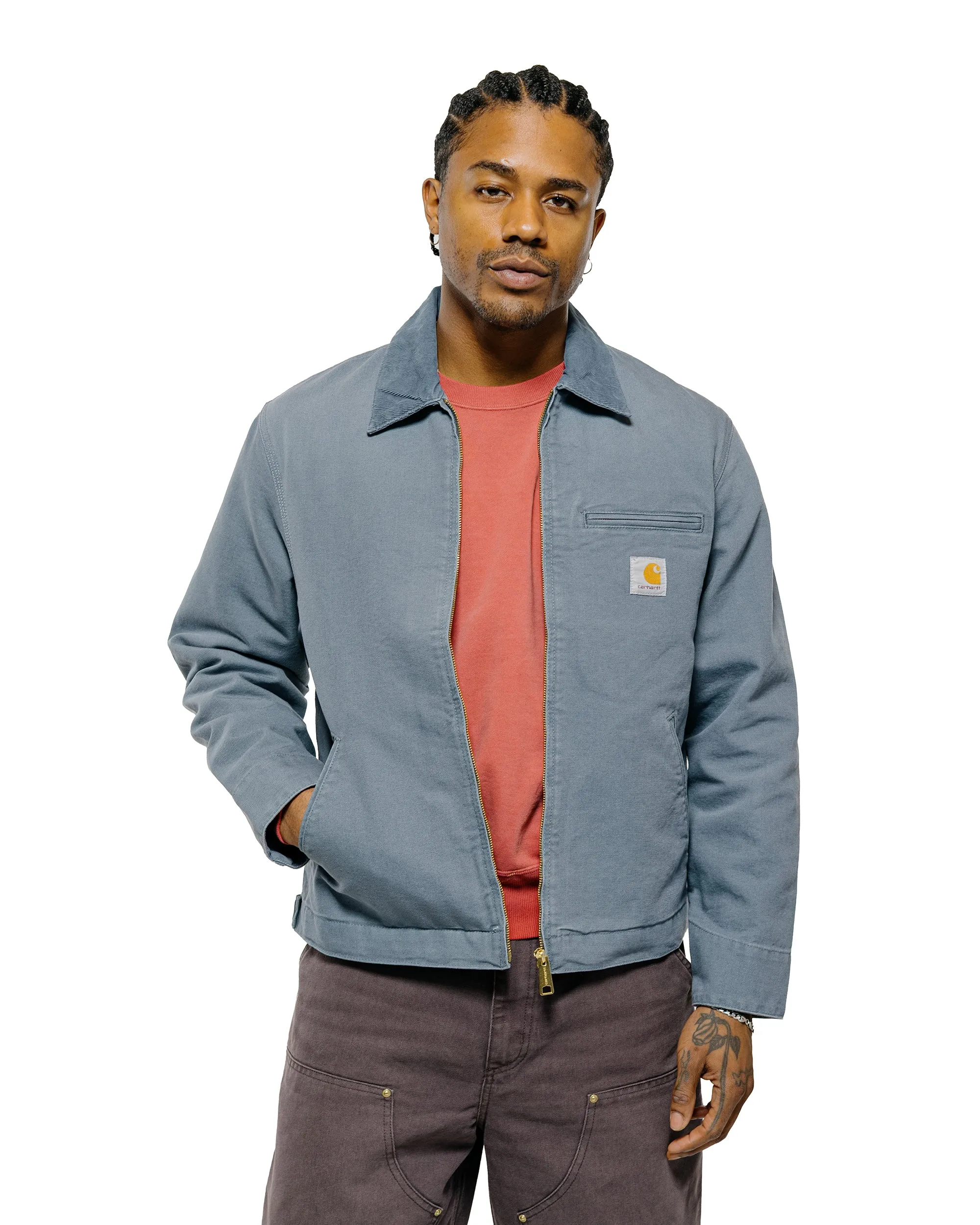 Carhartt W.I.P. Detroit Jacket Cozy Blue/Cozy Blue Stone Canvas sold by Lost & Found product image thumbnail 2