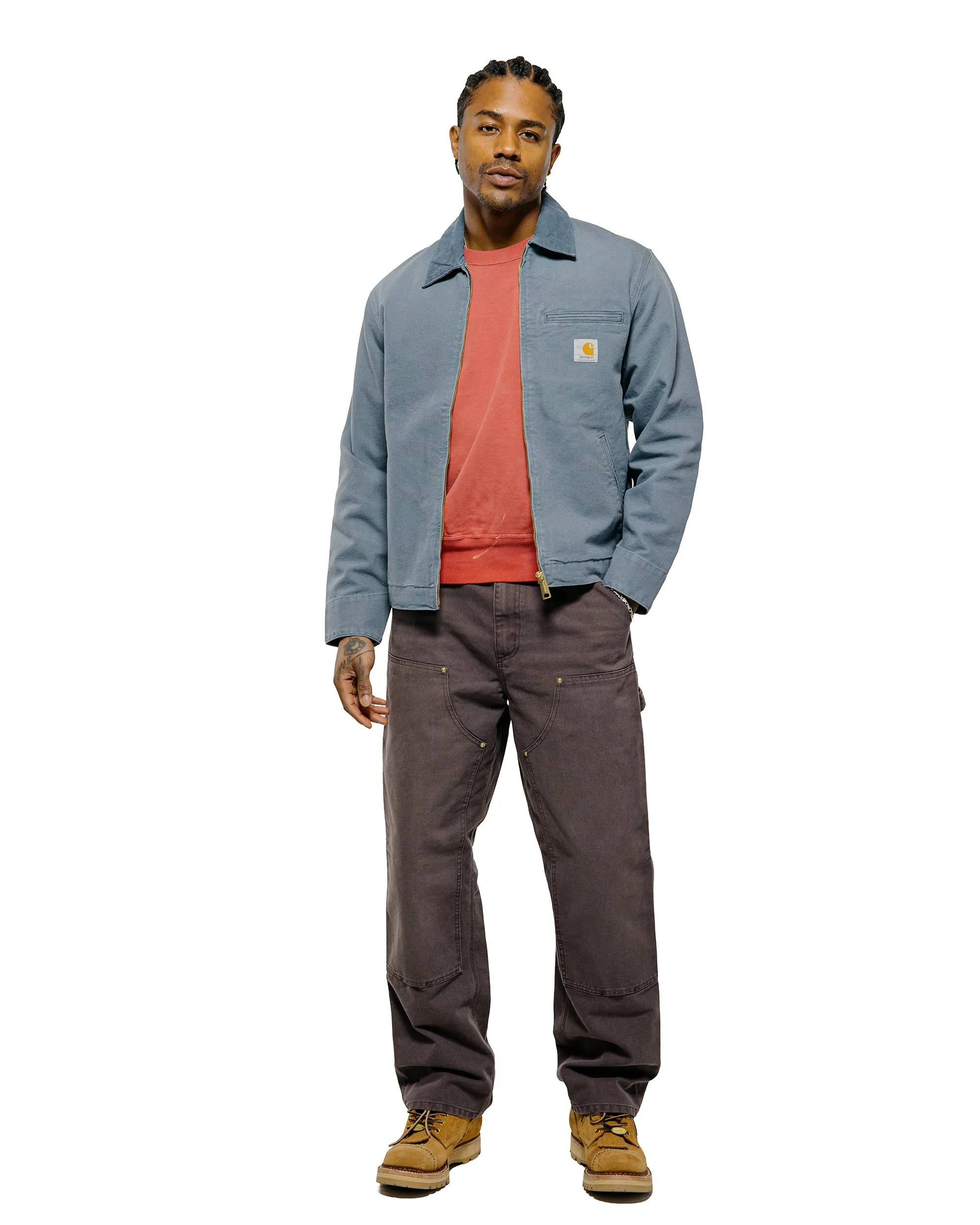 Carhartt W.I.P. Detroit Jacket Cozy Blue/Cozy Blue Stone Canvas sold by Lost & Found product image thumbnail 4