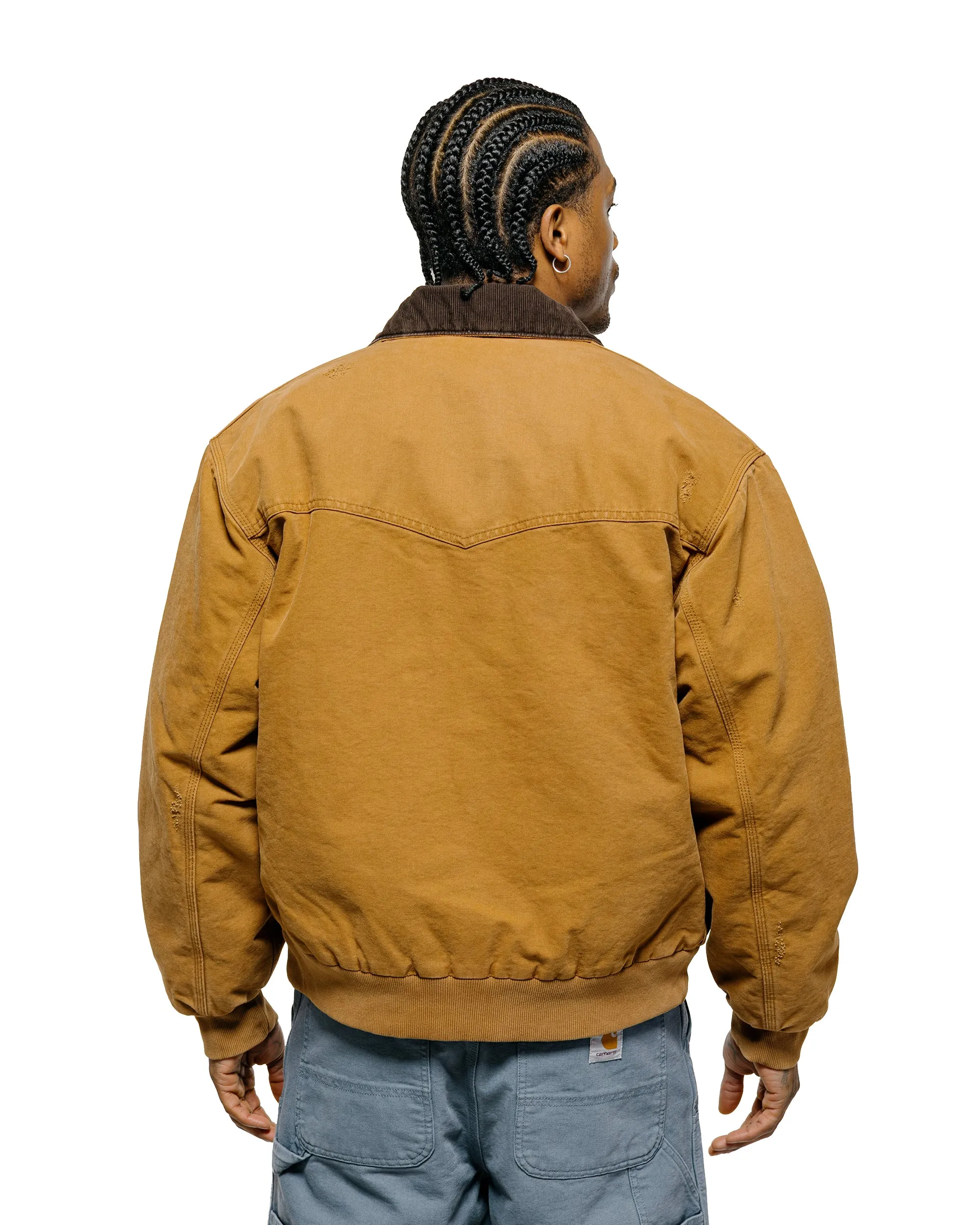Carhartt W.I.P. OG Santa Fe Jacket Hamilton Brown/Tobacco Grind Wash sold by Lost & Found product image thumbnail 3