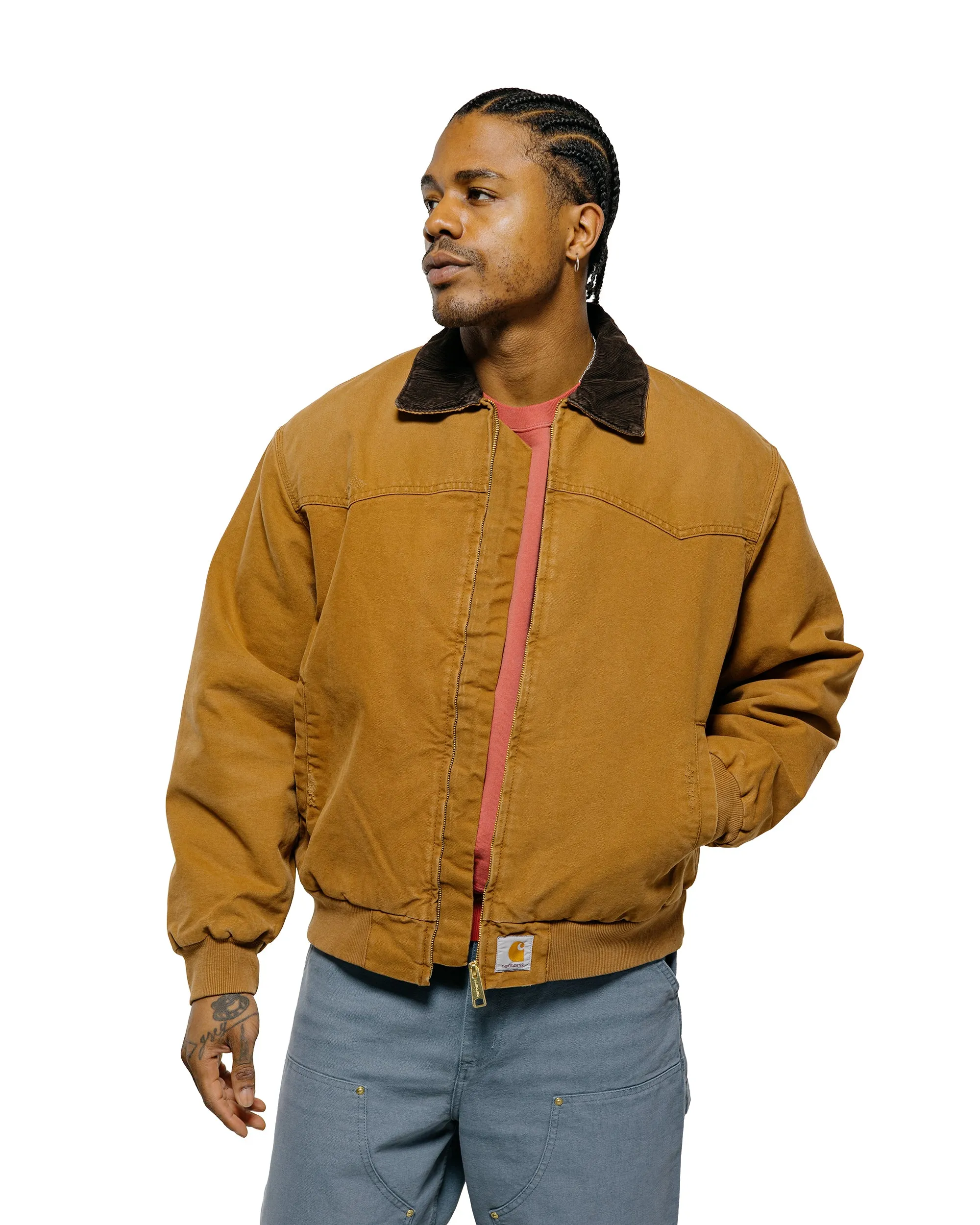 Carhartt W.I.P. OG Santa Fe Jacket Hamilton Brown/Tobacco Grind Wash sold by Lost & Found product image thumbnail 2