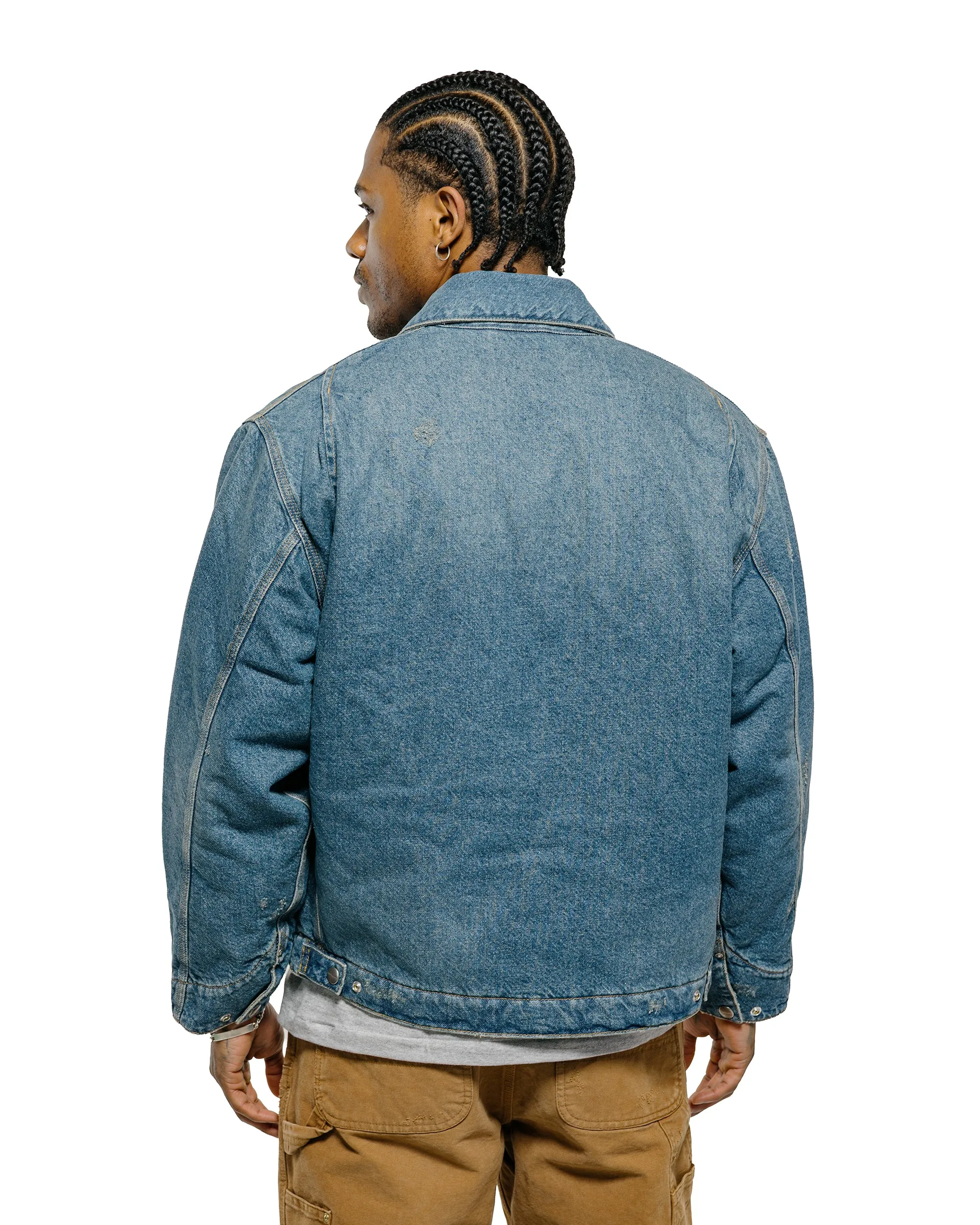 Carhartt W.I.P. OG Detroit Jacket Blue Grind Wash sold by Lost & Found product image thumbnail 3