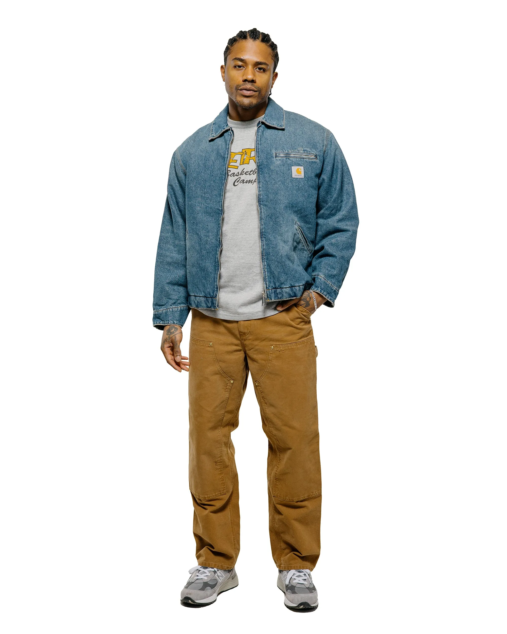 Carhartt W.I.P. OG Detroit Jacket Blue Grind Wash sold by Lost & Found product image thumbnail 4