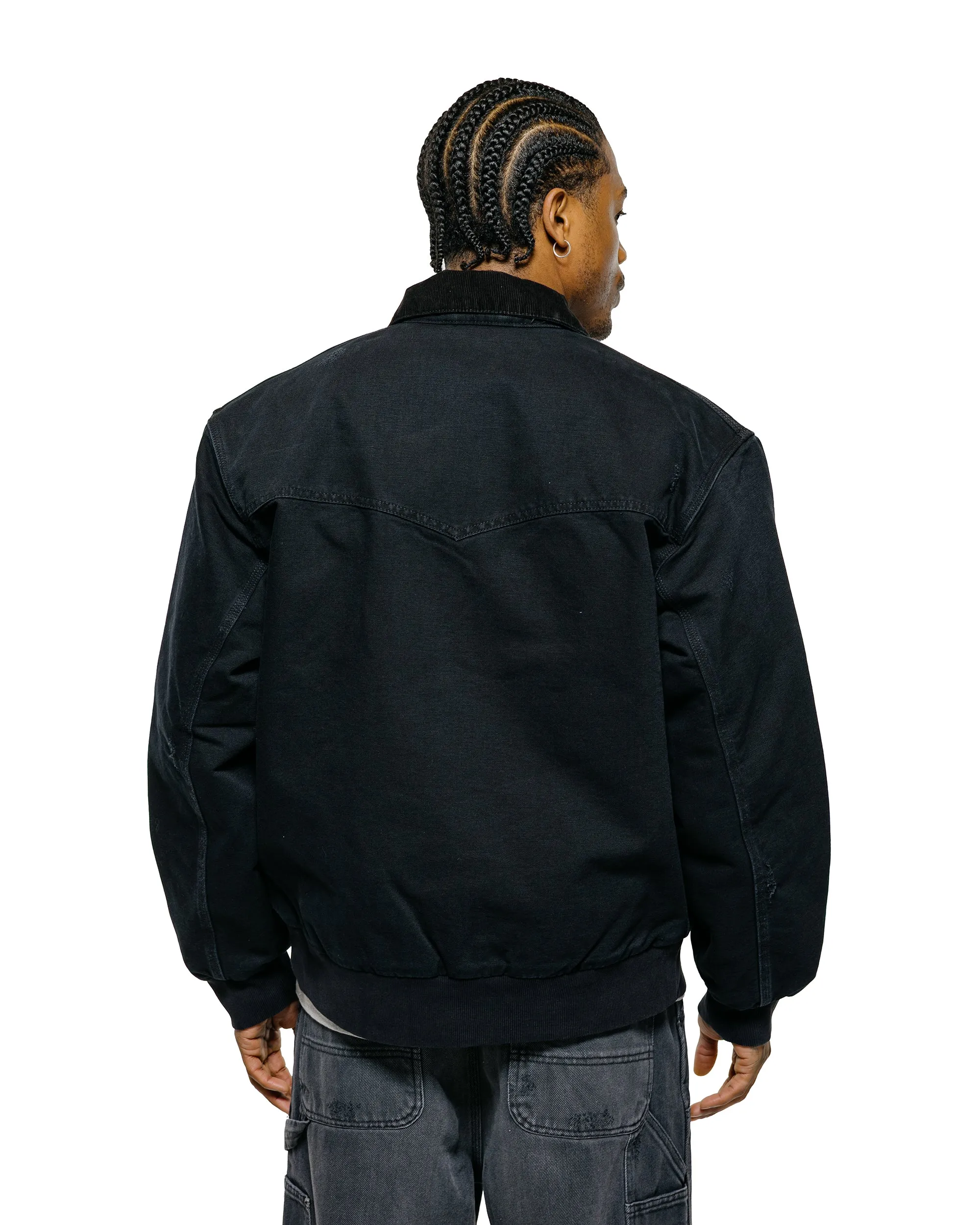Carhartt W.I.P. OG Santa Fe Coat Black/Black Grind Wash sold by Lost & Found product image thumbnail 3