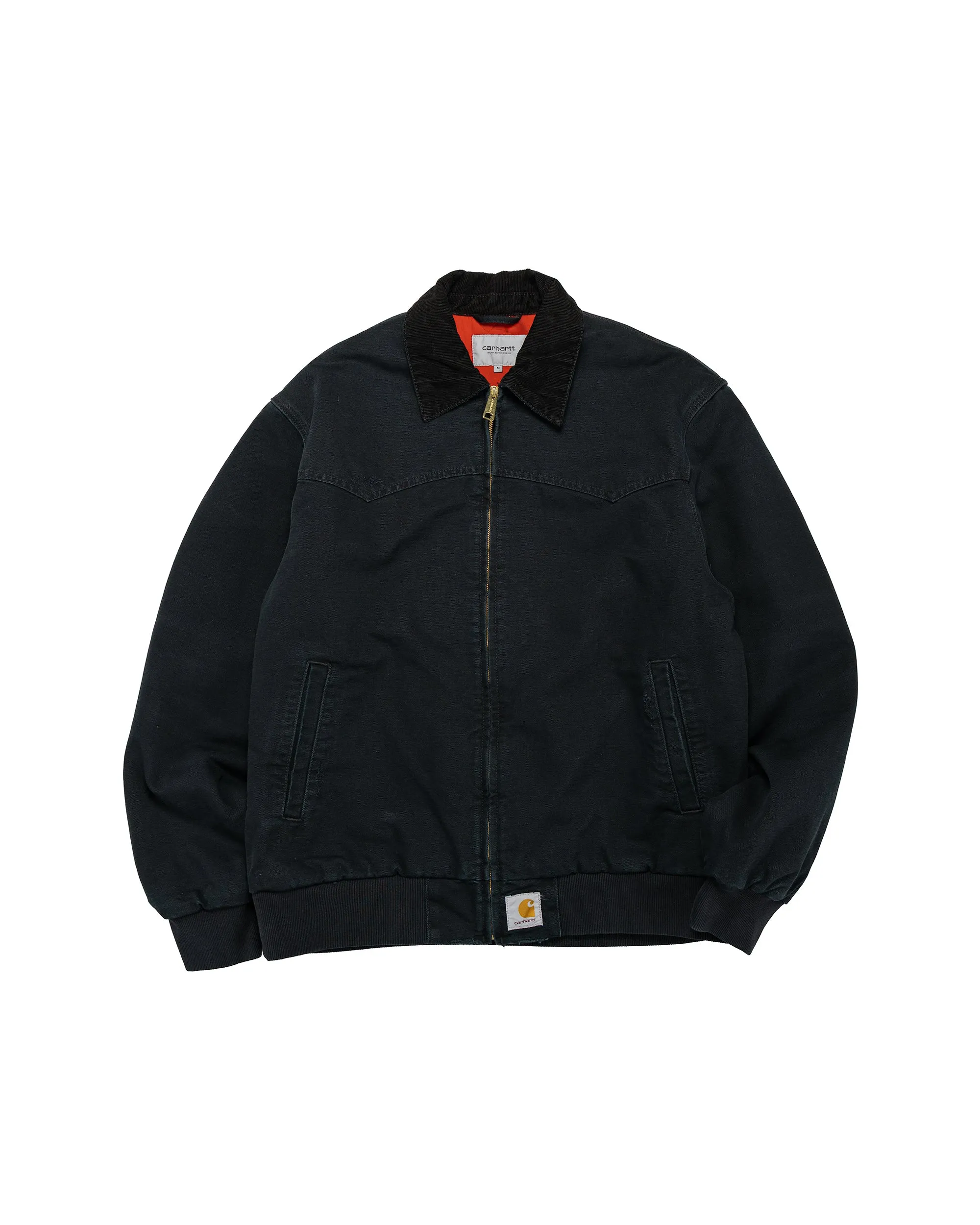 Carhartt W.I.P. OG Santa Fe Coat Black/Black Grind Wash sold by Lost & Found