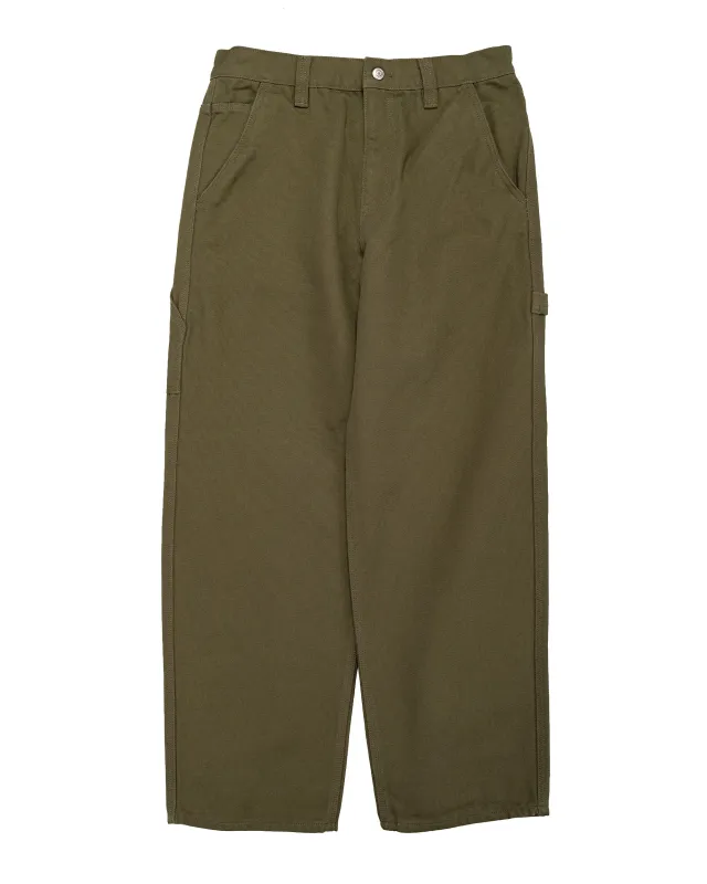 Stüssy Carpenter Pant Olive made by Stussy
