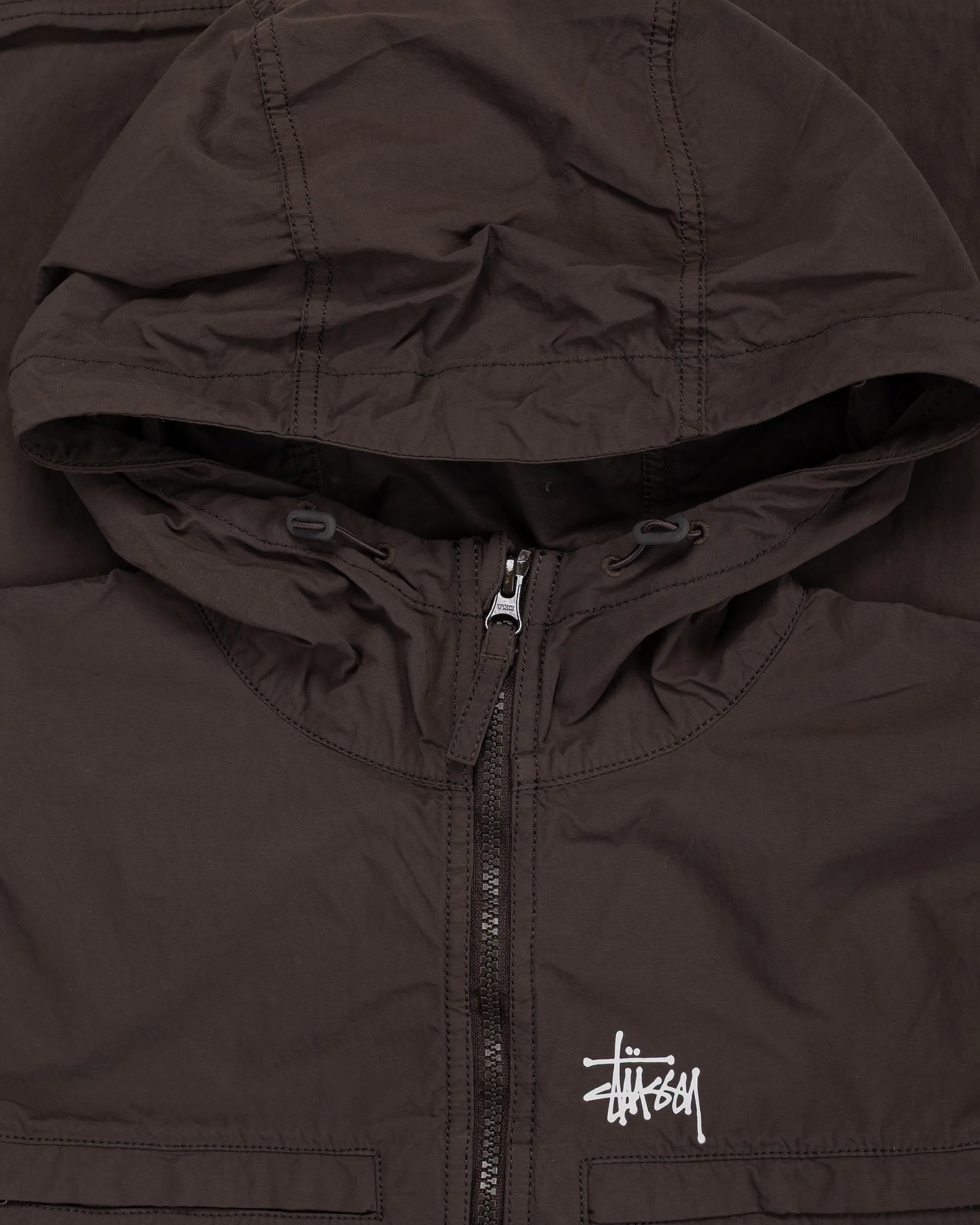 Stüssy Lightweight Hooded Jacket Brown sold by Lost & Found product image thumbnail 2