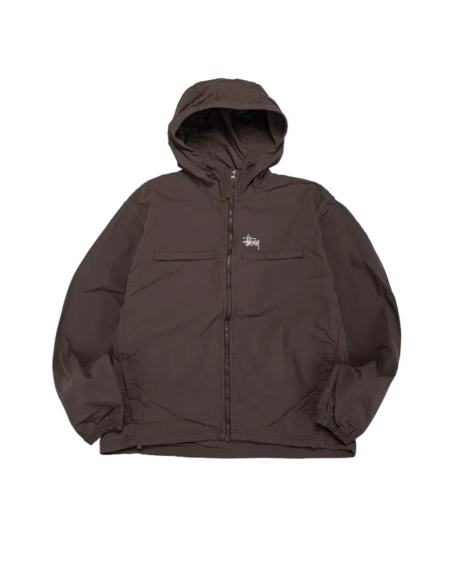 Stüssy Lightweight Hooded Jacket Brown sold by Lost & Found
