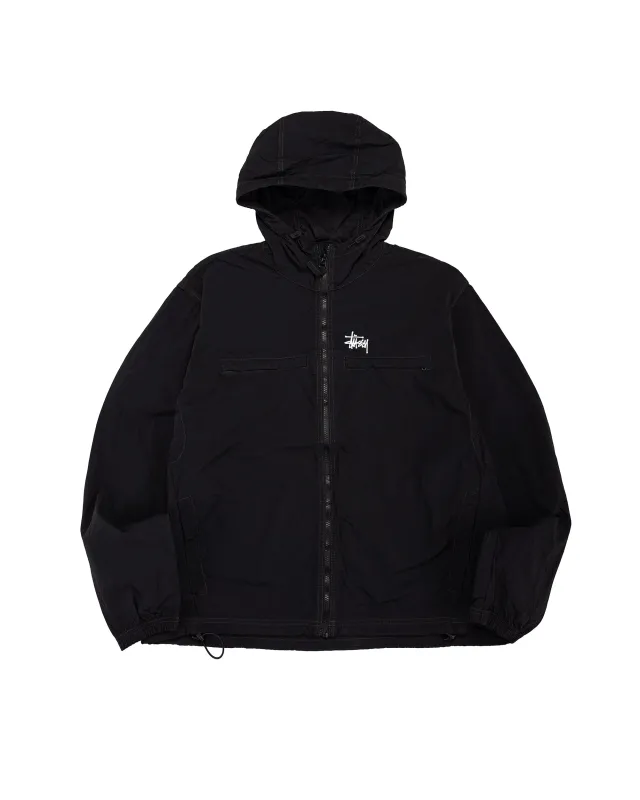 Stüssy Lightweight Hooded Jacket Black sold by Lost & Found