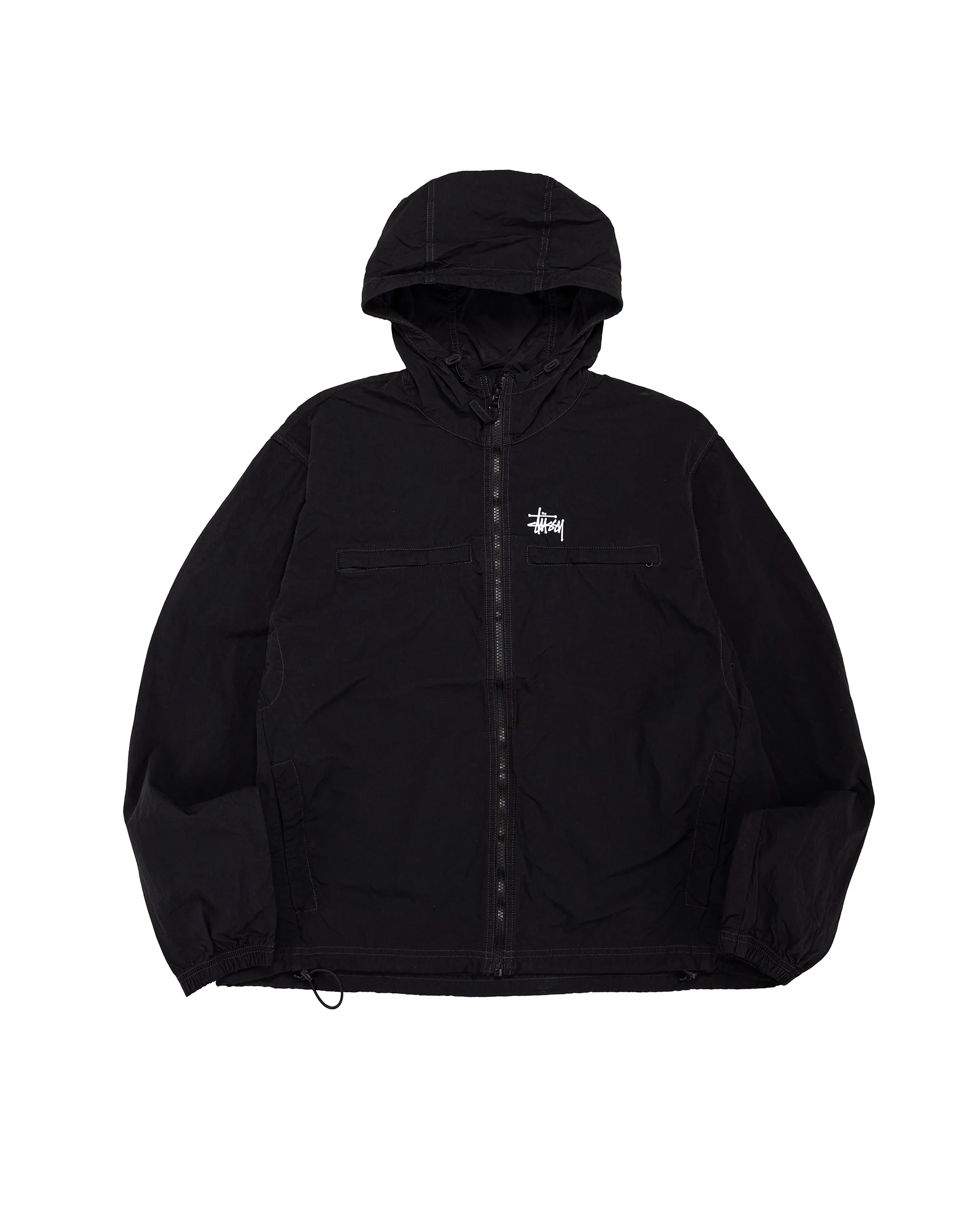 Stüssy Lightweight Hooded Jacket Black sold by Lost & Found