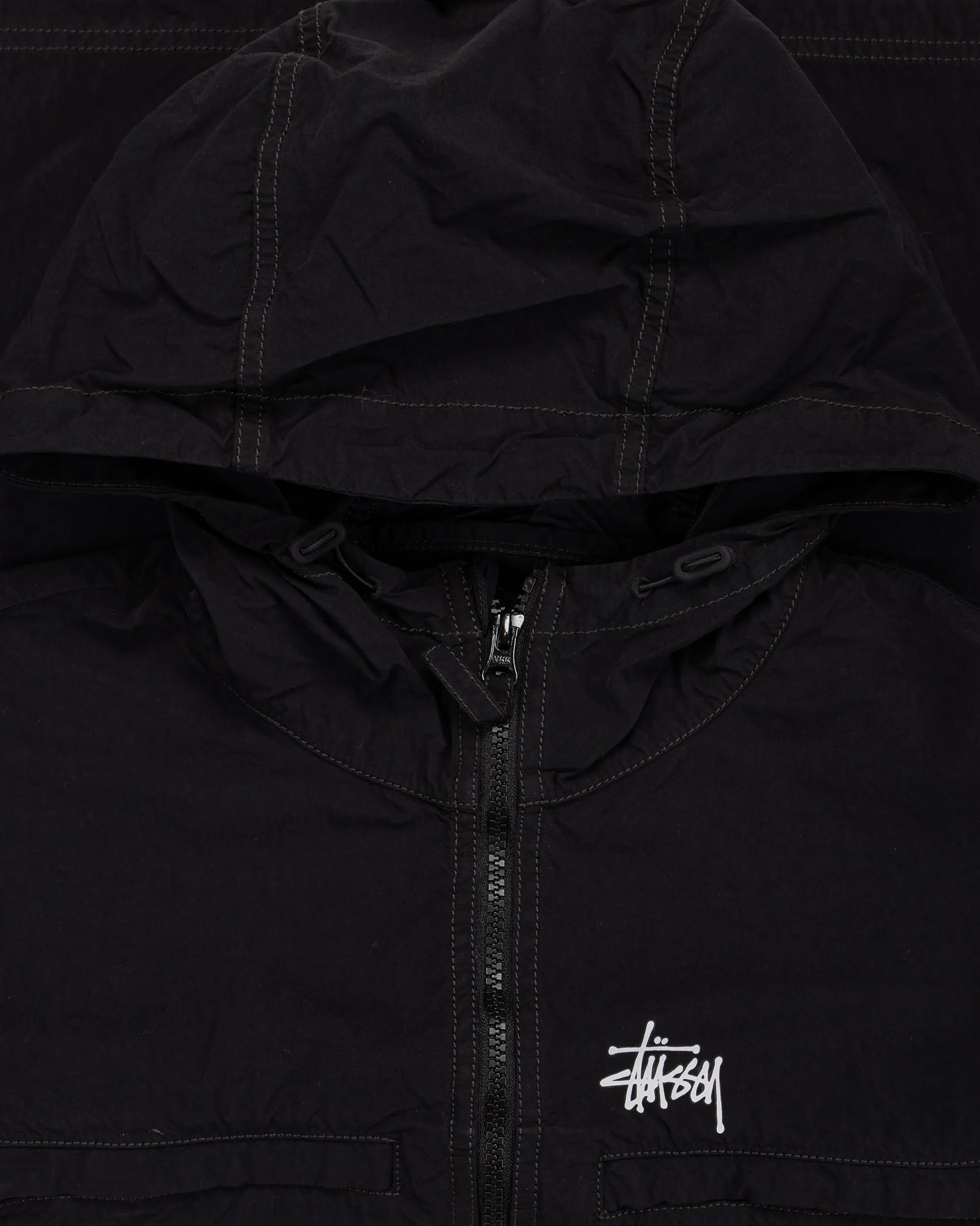 Stüssy Lightweight Hooded Jacket Black sold by Lost & Found product image thumbnail 2
