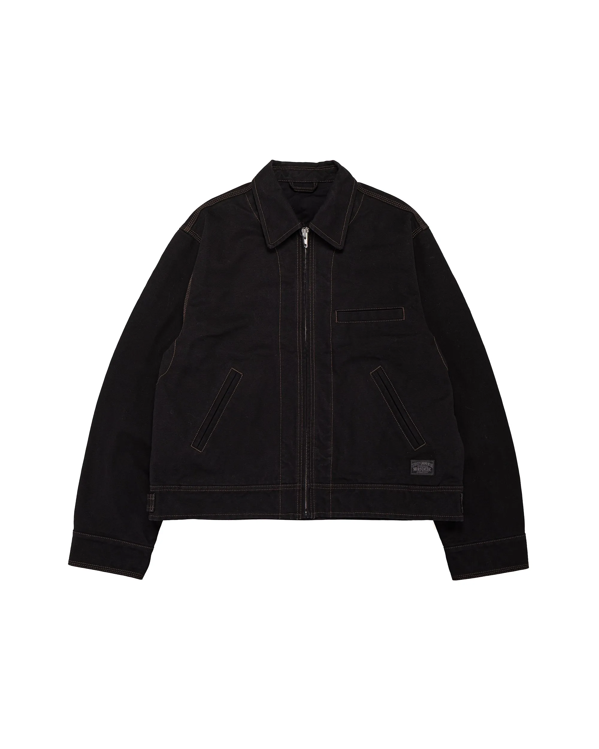 Stüssy Work Jacket Collared Black sold by Lost & Found