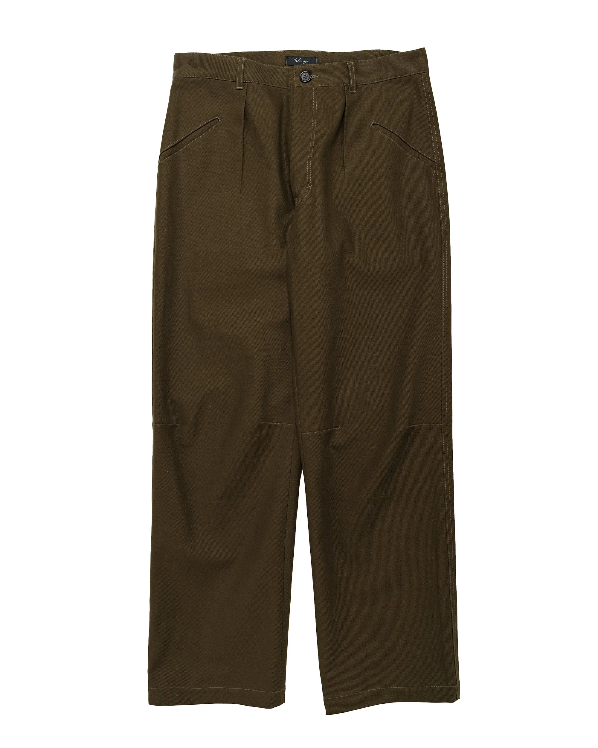 Wanze Flight Pant Cotton Twill Army Green sold by Lost & Found