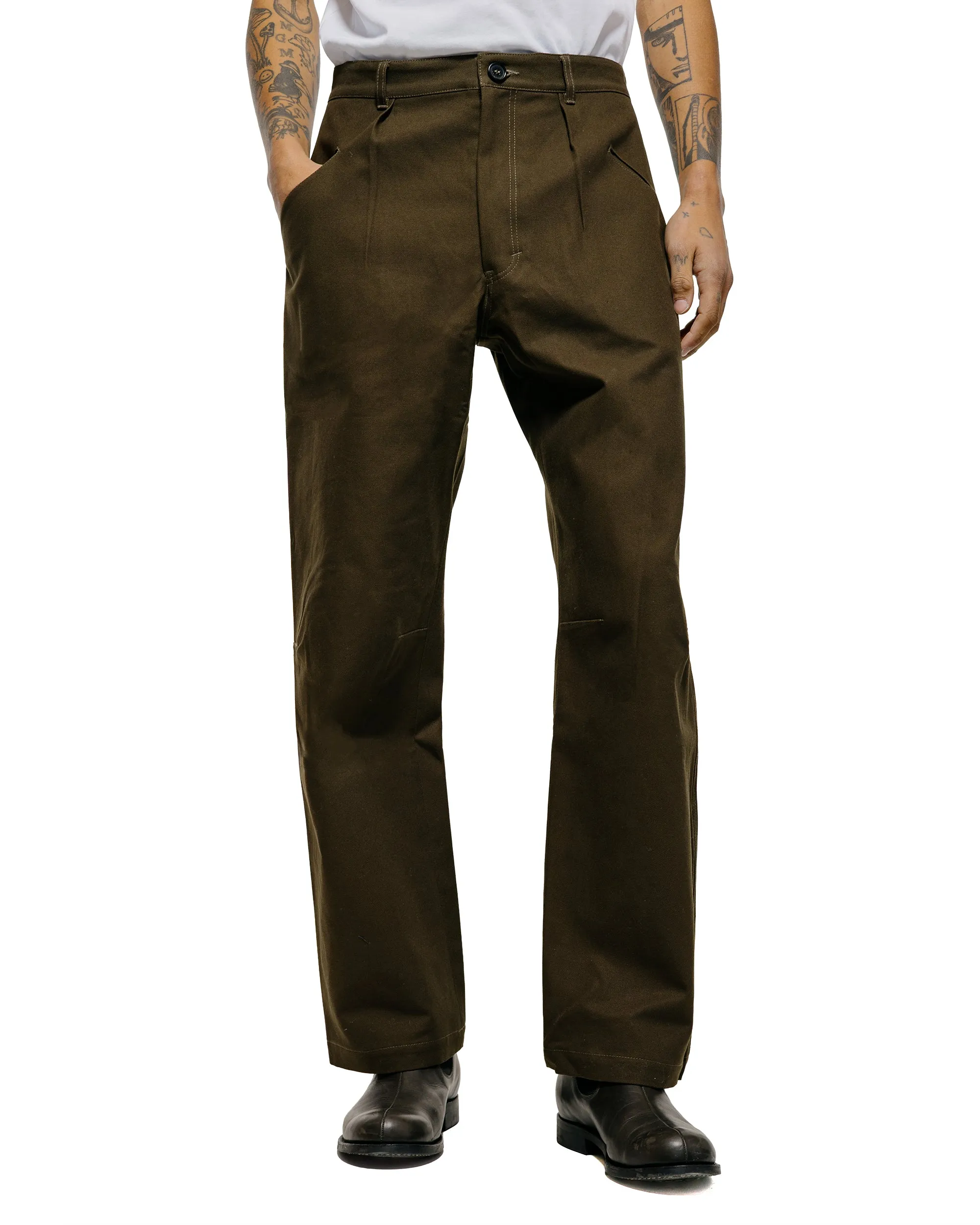 Wanze Flight Pant Cotton Twill Army Green sold by Lost & Found product image thumbnail 2
