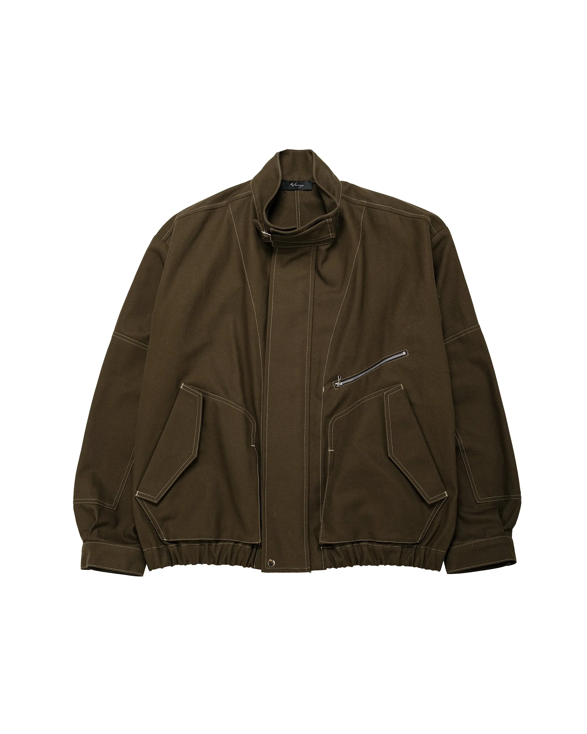 Wanze Flight Jacket Cotton Twill Army Green sold by Lost & Found