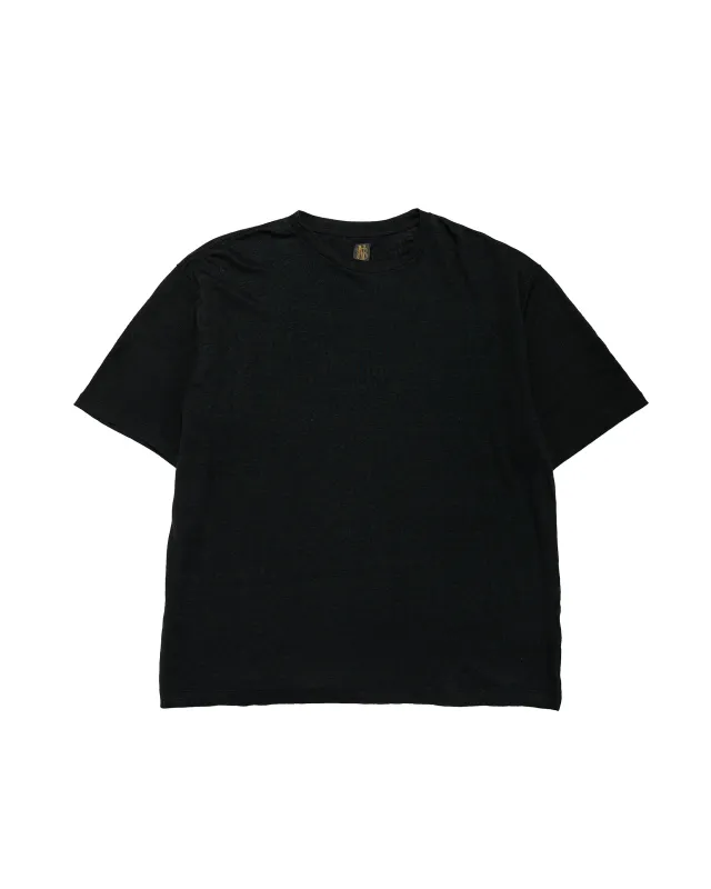 Batoner Normandy Linen T-Shirt Black made by BATONER