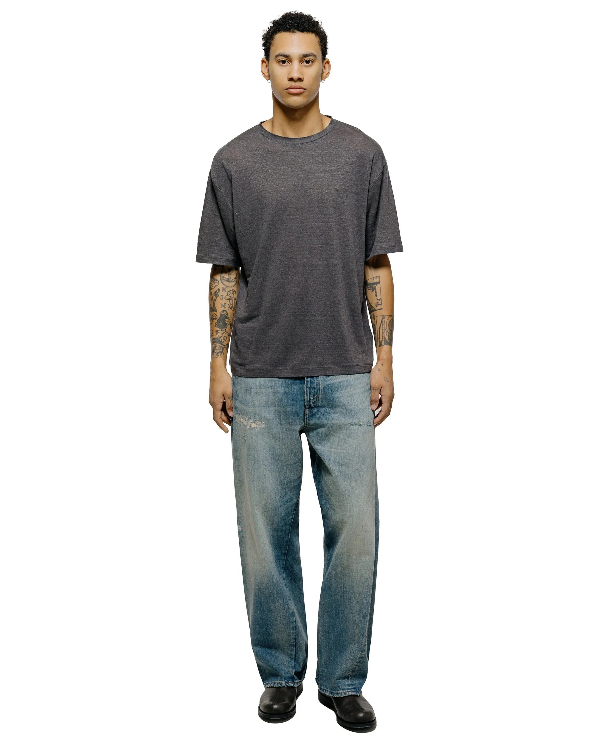 Batoner Normandy Linen T-Shirt Gray sold by Lost & Found product image thumbnail 4