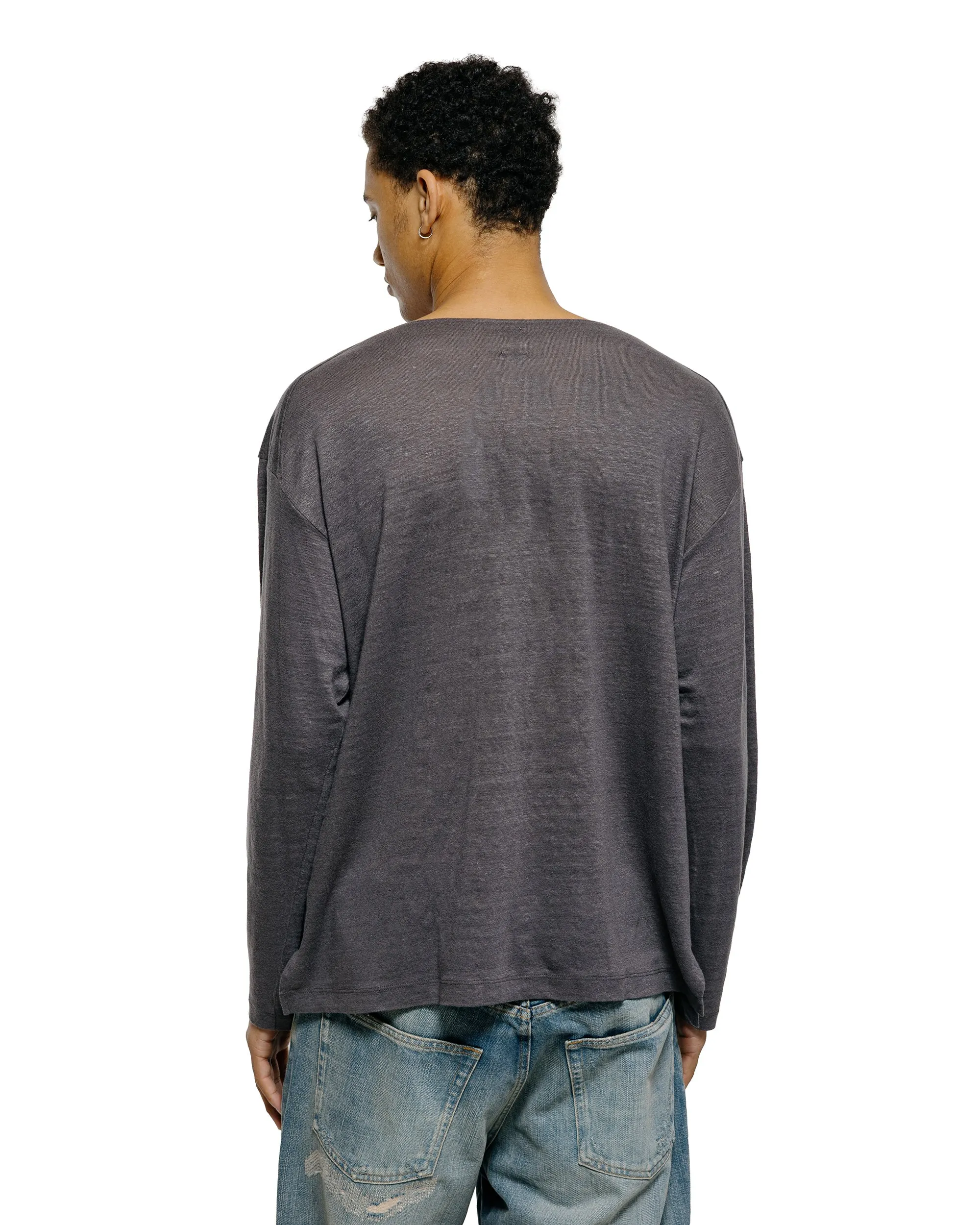 Batoner Normandy Linen Basque Shirt Gray sold by Lost & Found product image thumbnail 3
