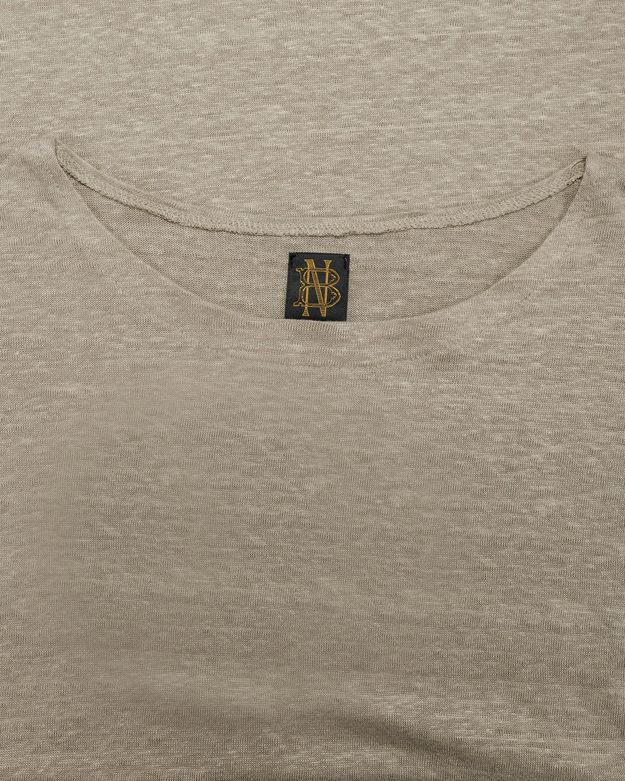 Batoner Normandy Linen Basque Shirt Taupe sold by Lost & Found product image thumbnail 5