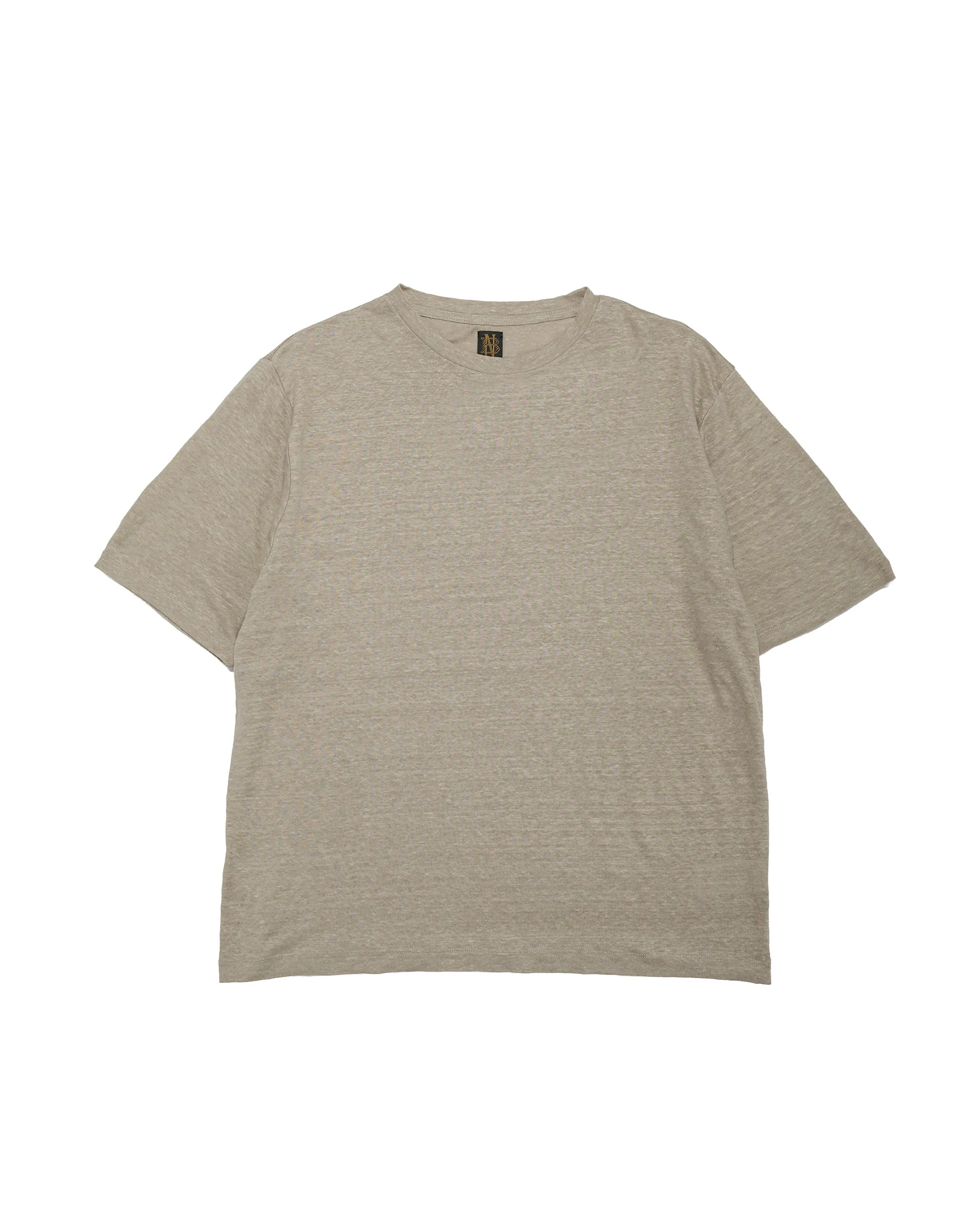Batoner Normandy Linen T-Shirt Taupe sold by Lost & Found