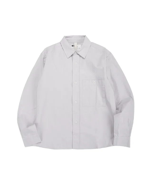 MHL Overall Shirt Plainweave Cotton Canvas Pebble sold by Lost & Found