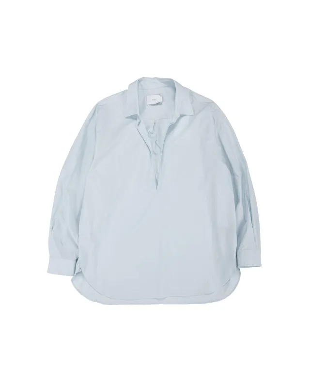 ssstein Suvin Cotton Oversized Skipper Shirt Off Blue made by ssstein