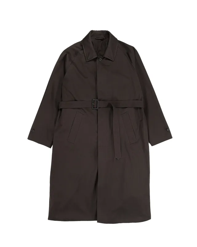 ssstein Oversized Layered Combination Coat Dark Brown sold by Lost & Found