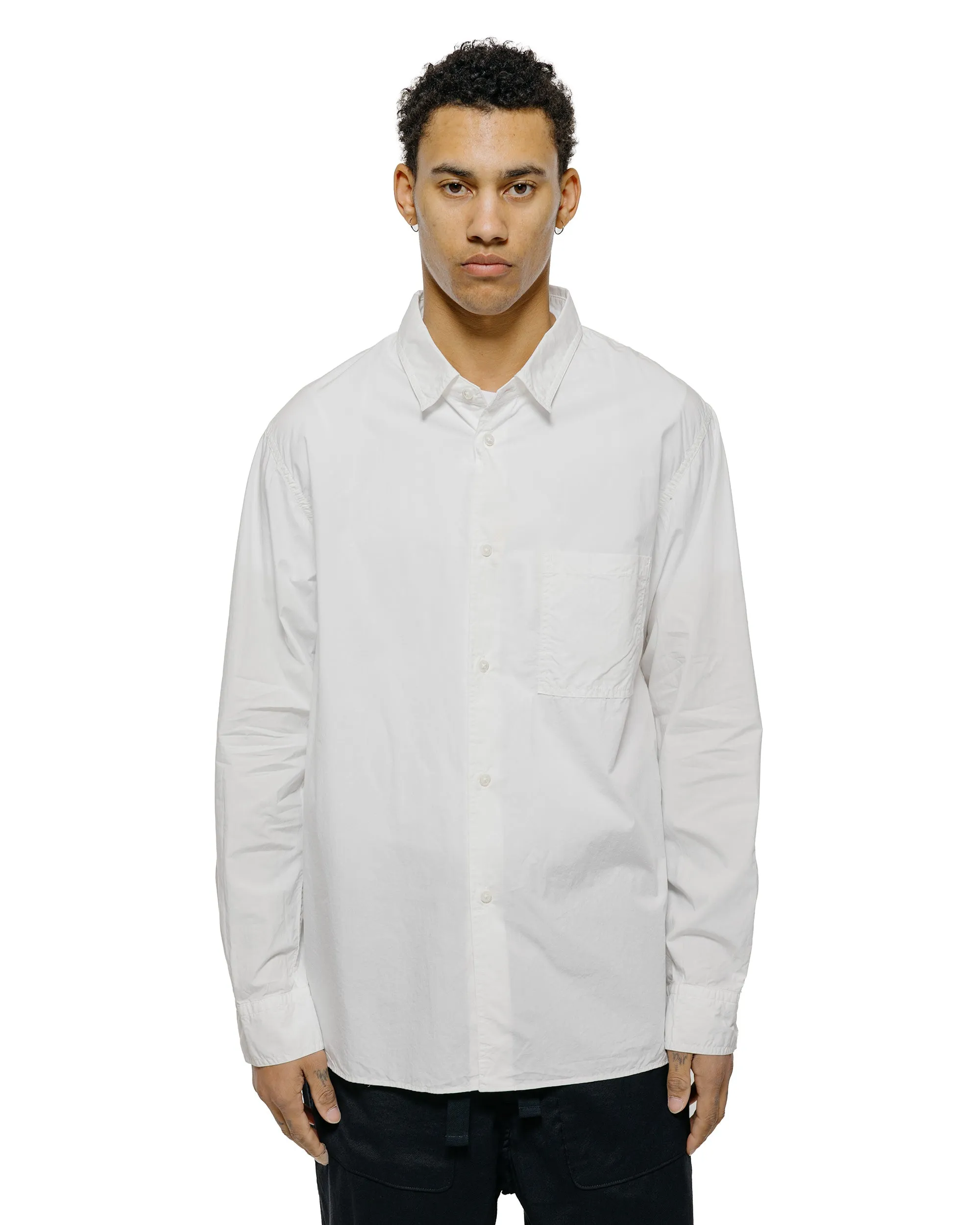 Sage de Cret Organic Cotton Bloadcloth Regular Collar Shirt L/S Off White sold by Lost & Found product image thumbnail 2