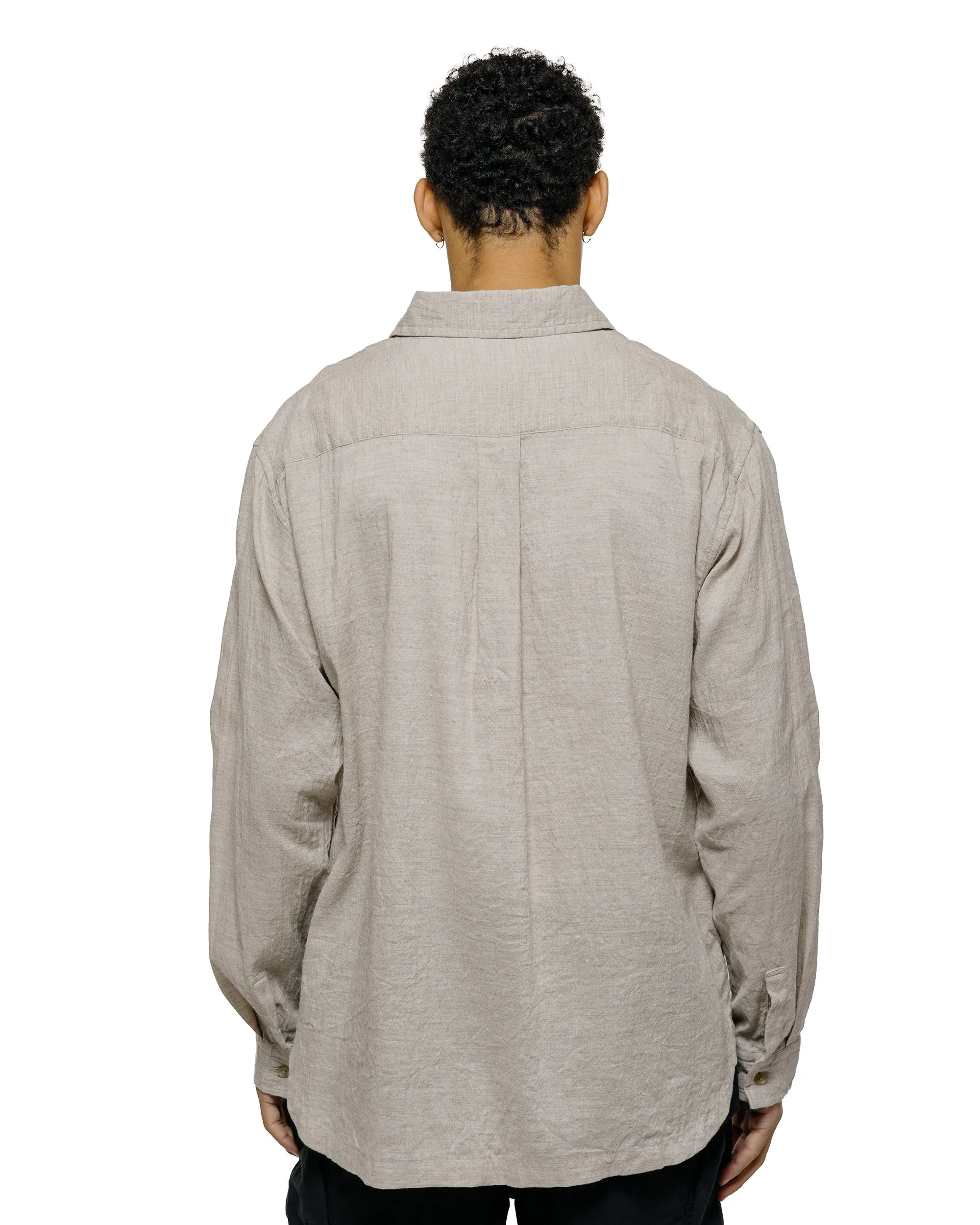 Sage de Cret LI/CO/WO Washed Lawn Cloth Work Shirt Jacket Ecru sold by Lost & Found product image thumbnail 3