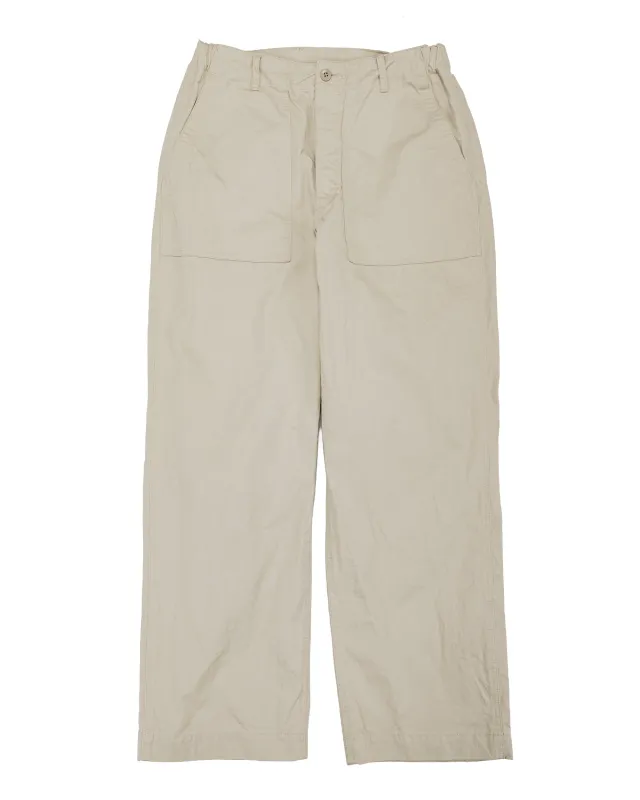 Sage de Cret CO Chino Cloth Crinkle Baggy Baker Pants Beige sold by Lost & Found