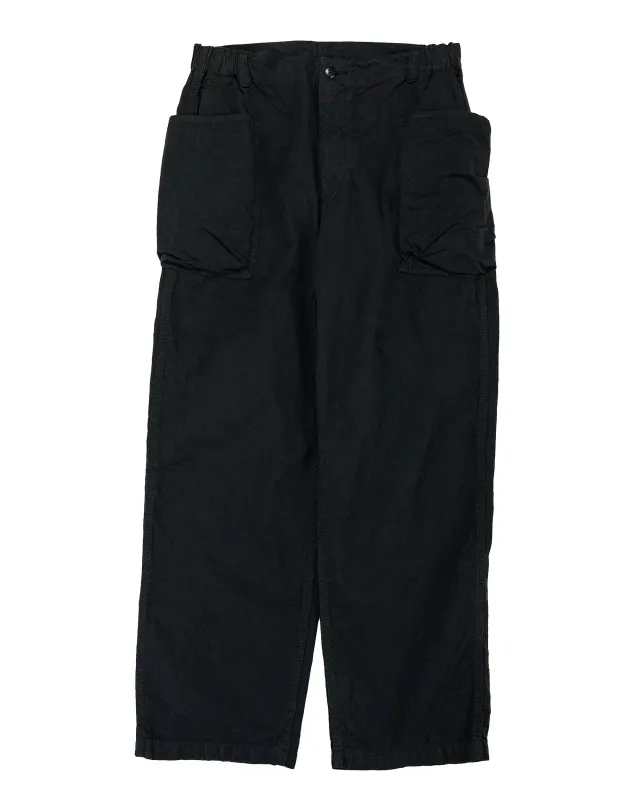 Sage de Cret CO/HEMP High Density Wide Work Pants Black sold by Lost & Found