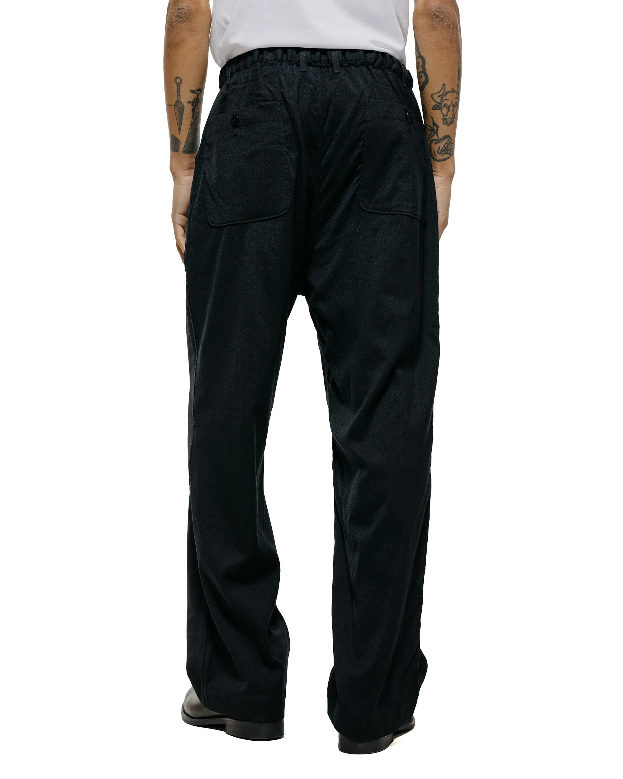 Sage de Cret WO/SI Tumble Washed Wide Easy Pants Black sold by Lost & Found product image thumbnail 3