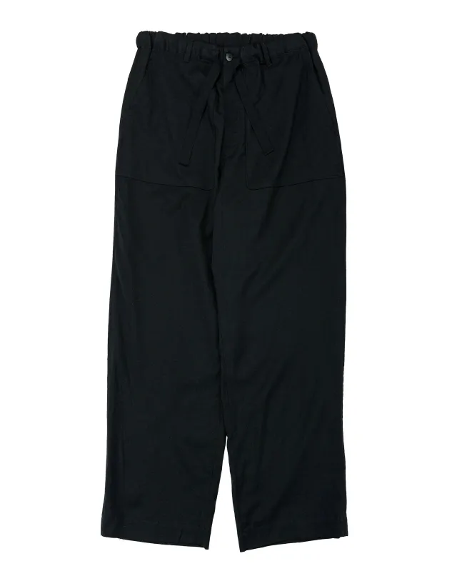 Sage de Cret WO/SI Tumble Washed Wide Easy Pants Black made by Sage de Cret