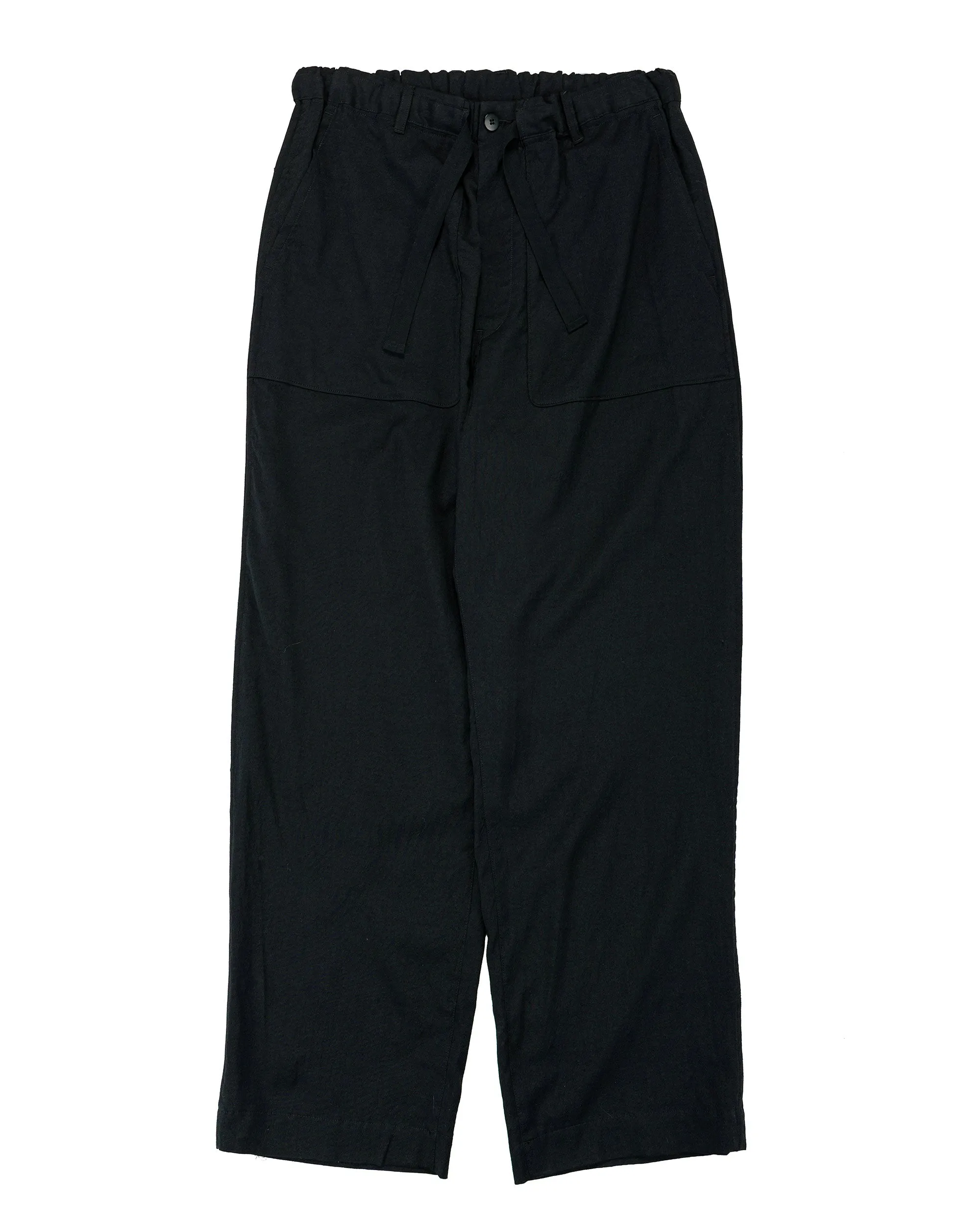 Sage de Cret WO/SI Tumble Washed Wide Easy Pants Black sold by Lost & Found