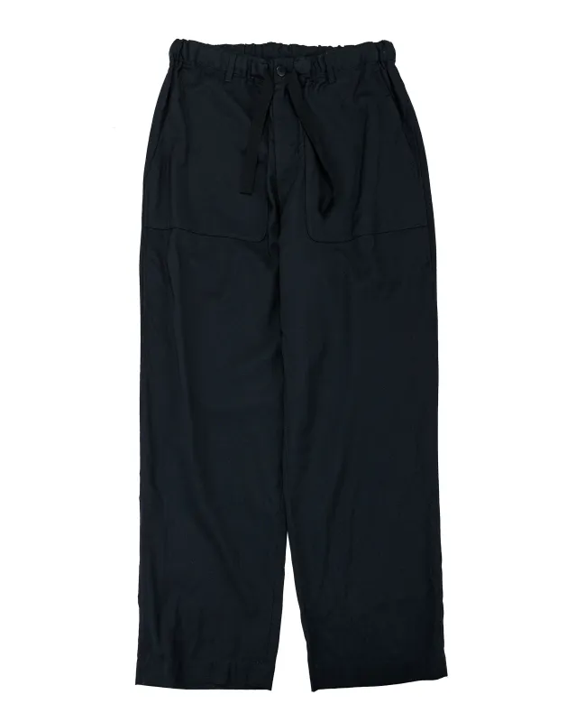 Sage de Cret WO/SI Tumble Washed Wide Easy Pants Navy sold by Lost & Found