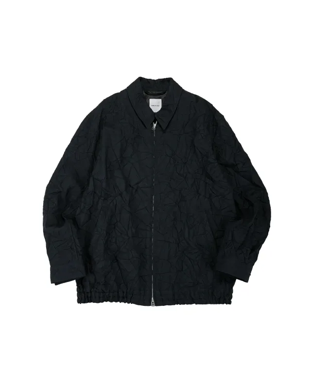 Sage de Cret WO/LI Crinkle Full Zip Jacket Black sold by Lost & Found