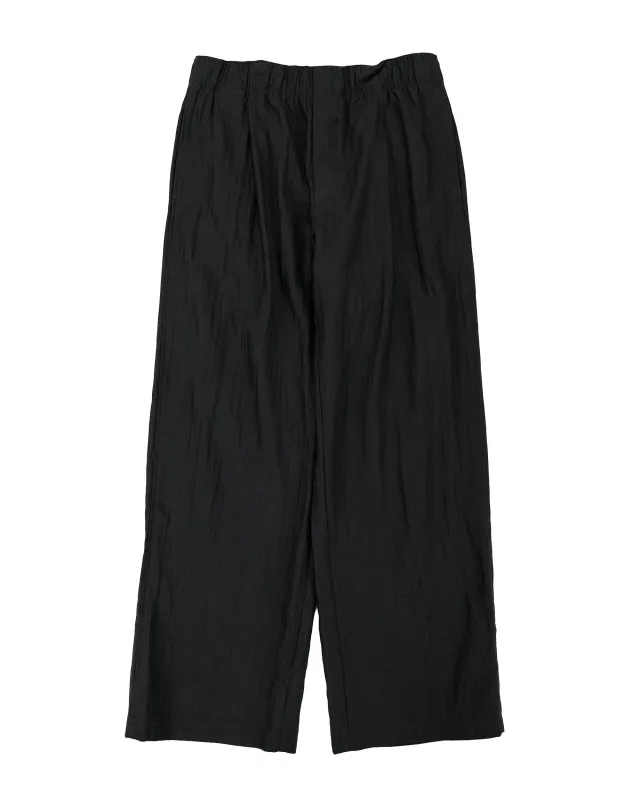 Our Legacy Leisure Trouser Soot Black Techflax sold by Lost & Found