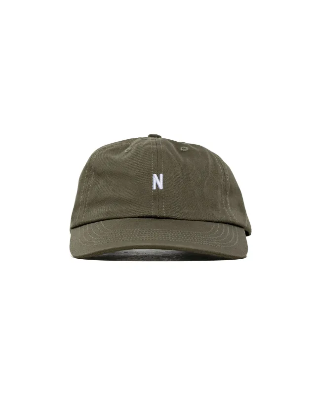 Norse Projects Twill Sports Cap Olive Night made by Norse Projects