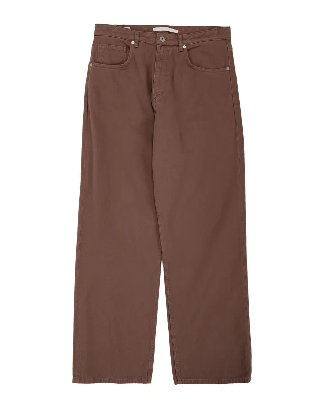 Norse Projects Korshavn Relaxed 5 Pocket Heavy Twill Peppercorn sold by Lost & Found