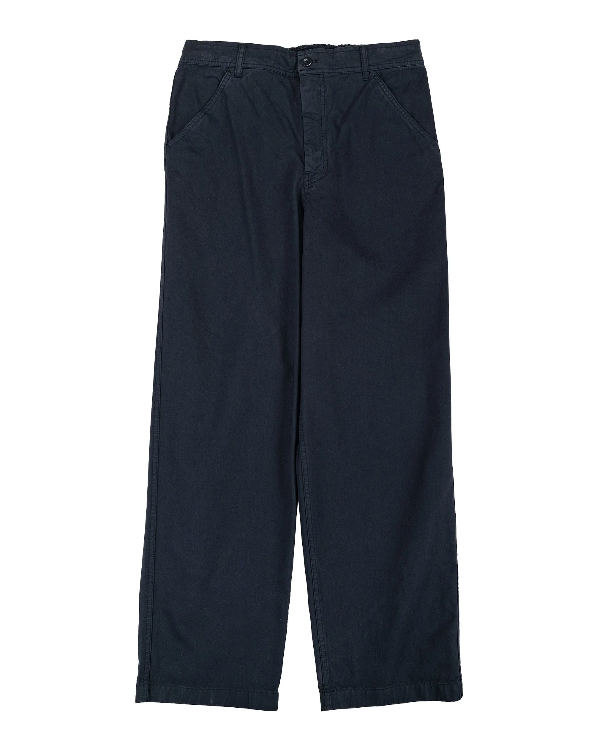 Norse Projects Kvitfjell Relaxed Cotton Twill Pant Dark Navy sold by Lost & Found