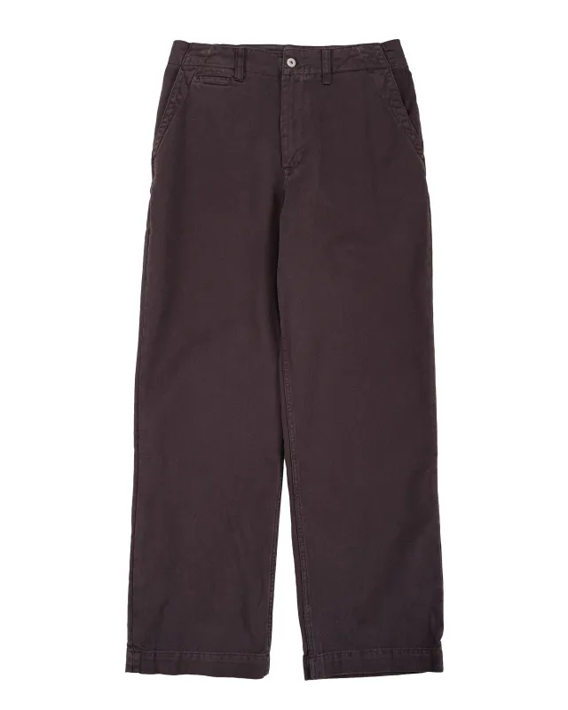 Norse Projects Hengifoss High Waist Heavy Twill Trouser Shale made by Norse Projects