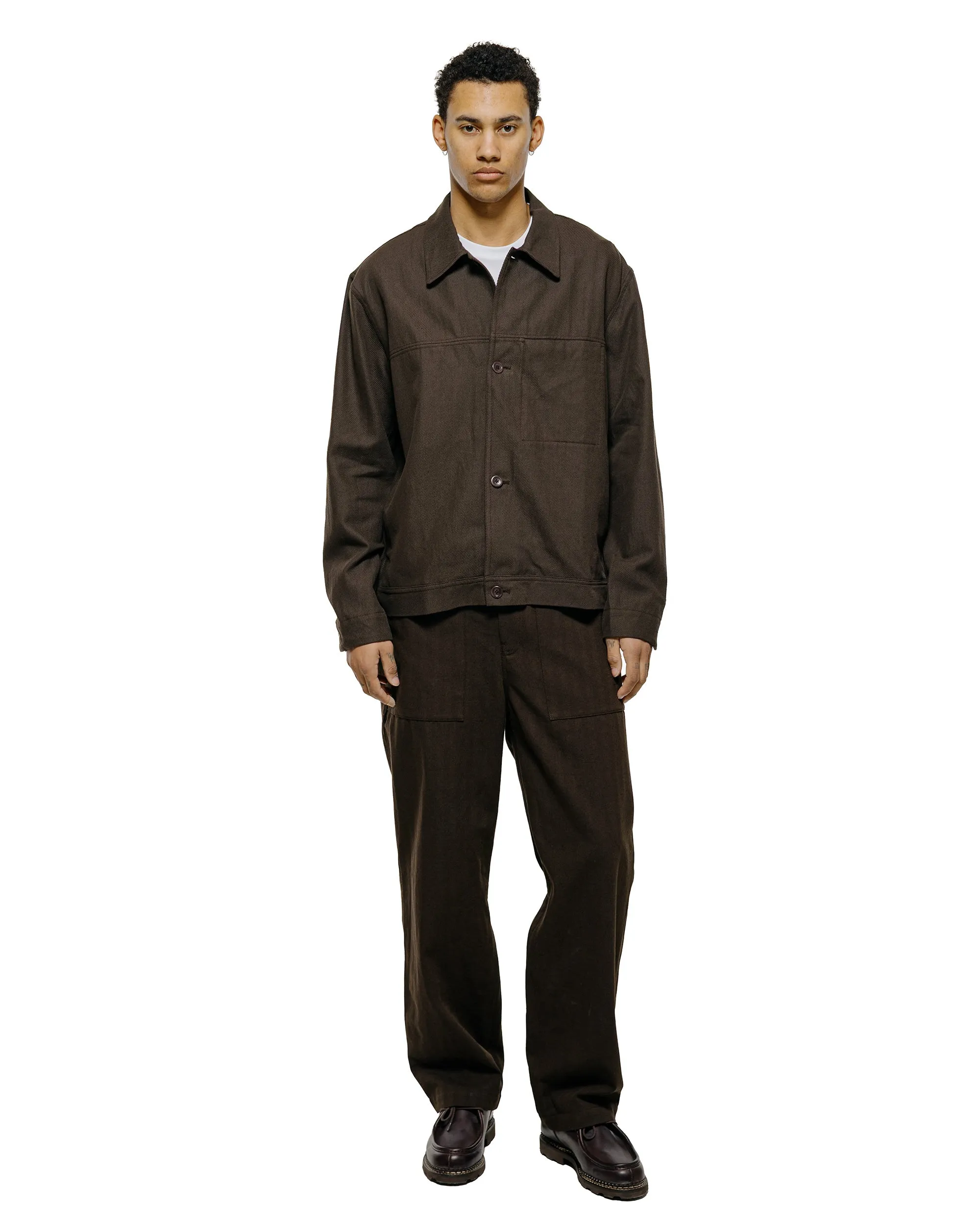 Norse Projects Arresskov Cotton Linen Twill Overshirt Delicioso Brown sold by Lost & Found product image thumbnail 4