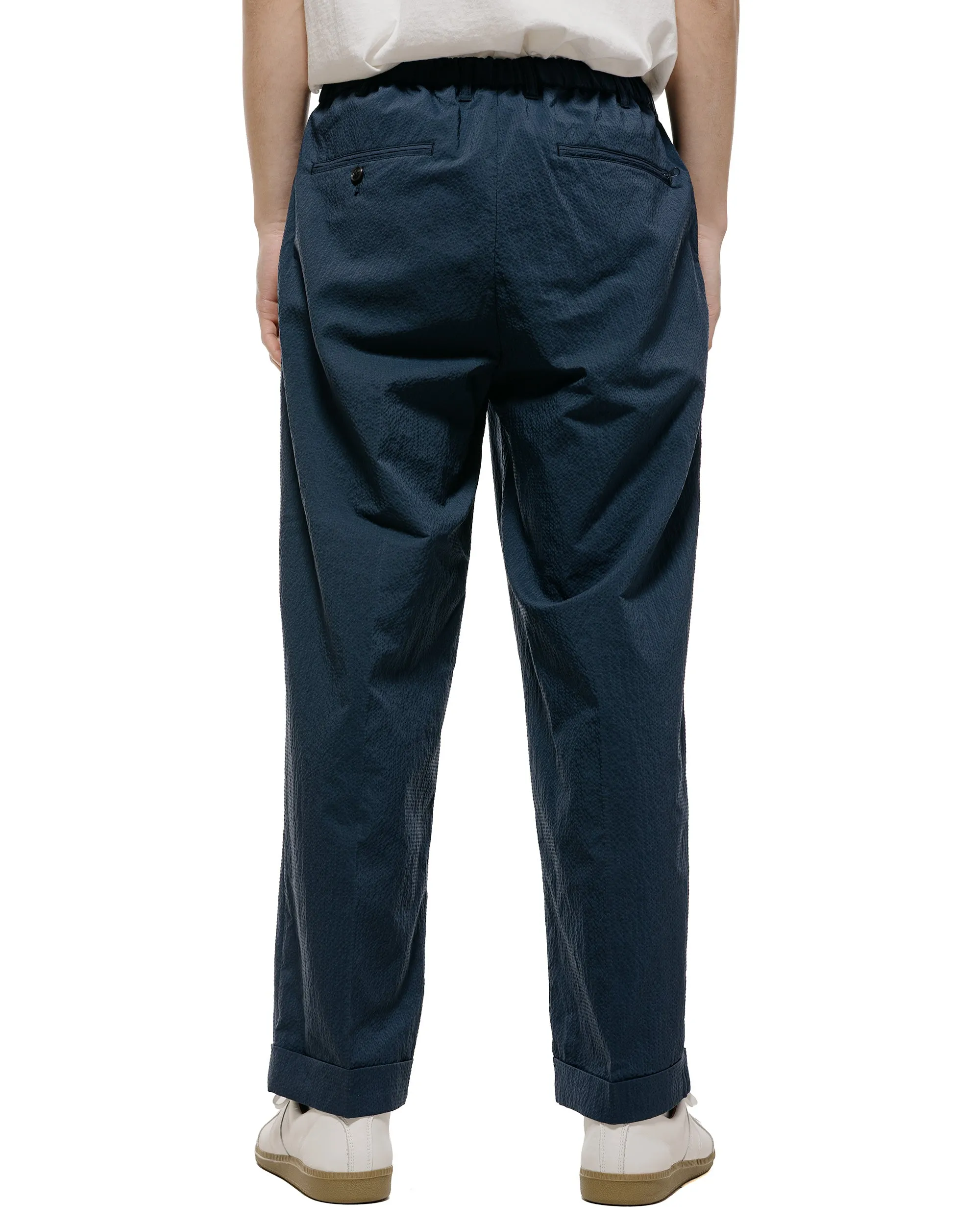 Beams Plus 2Pleats Anywhere(wear) Seersucker Navy sold by Lost & Found product image thumbnail 3