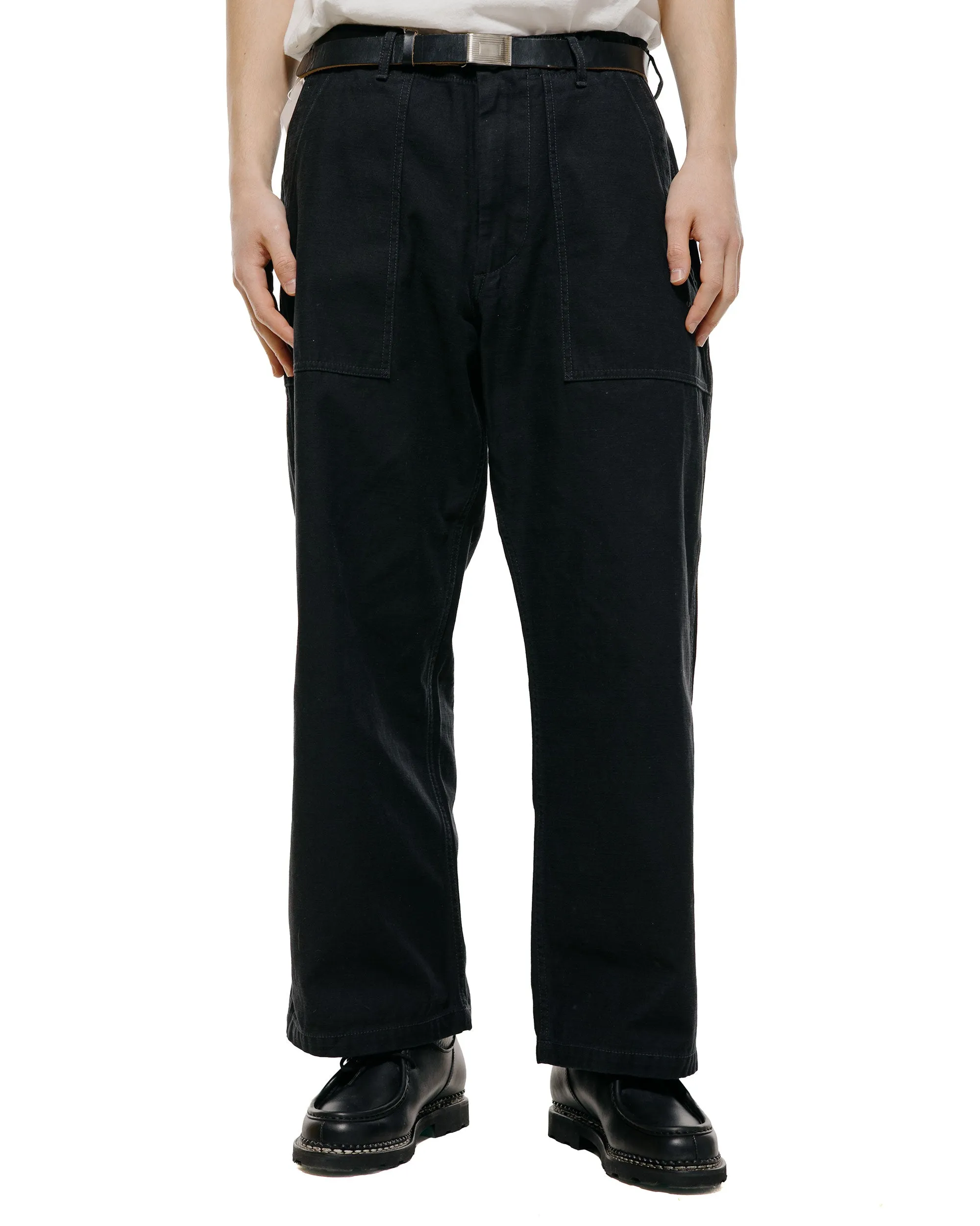 Beams Plus MIL Utility Trousers Reversed Sateen Black sold by Lost & Found product image thumbnail 2